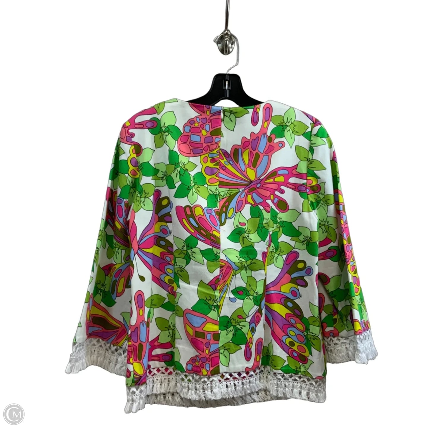 Top Long Sleeve By Trina Turk In Green, Size: S