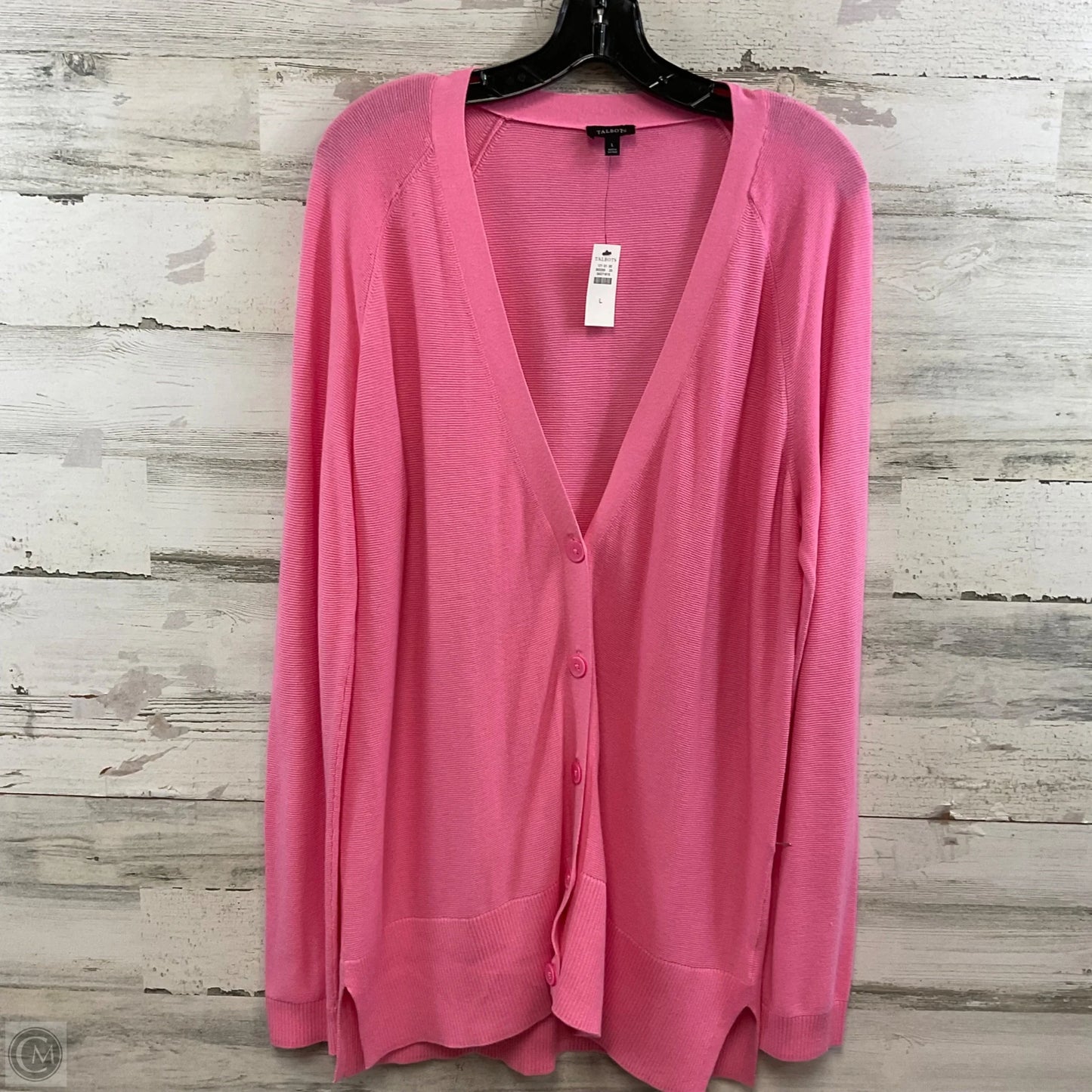 Cardigan By Talbots In Pink, Size: L