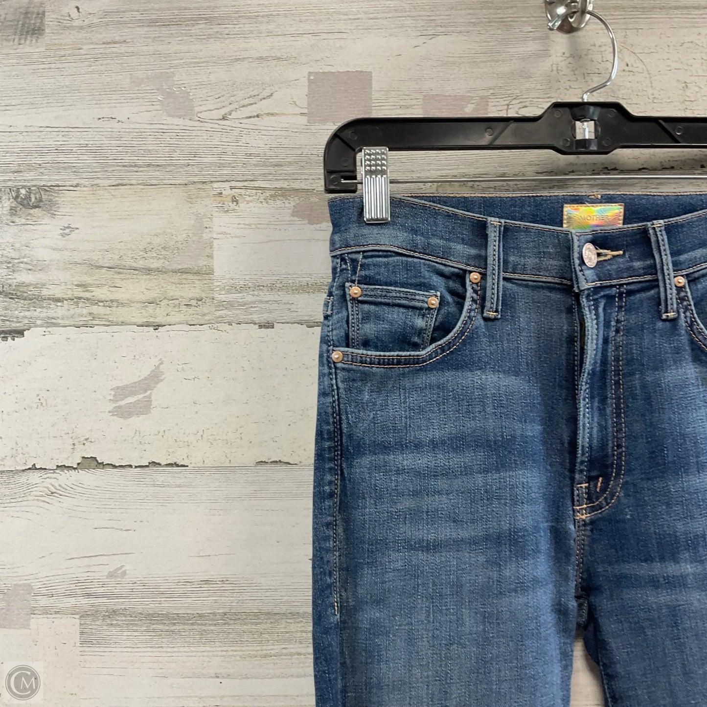 Jeans Flared By Mother In Blue Denim, Size: 0