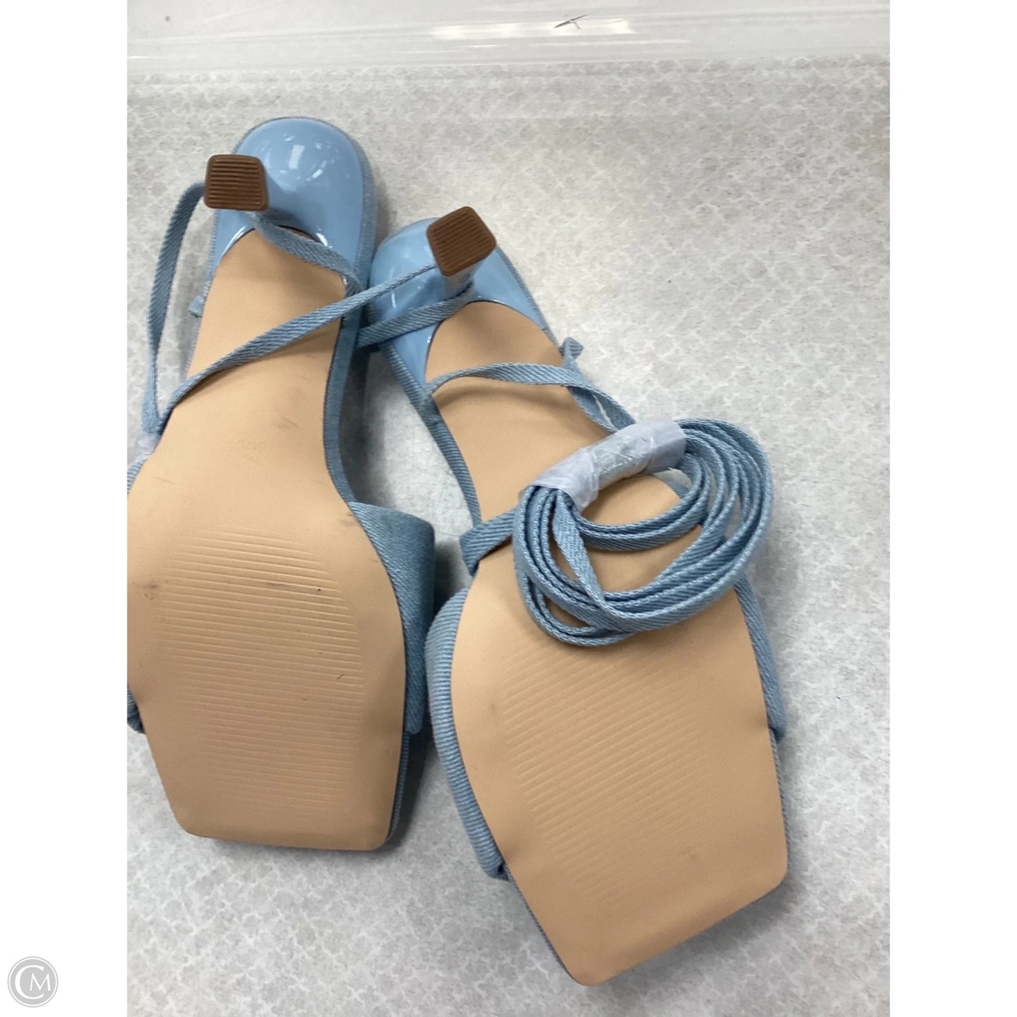 Shoes Heels Stiletto By Coutgo In Blue Denim, Size: 8.5