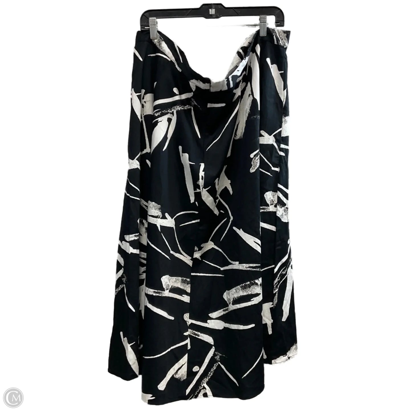 Skirt Maxi By Worthington In Black & White, Size: 3x