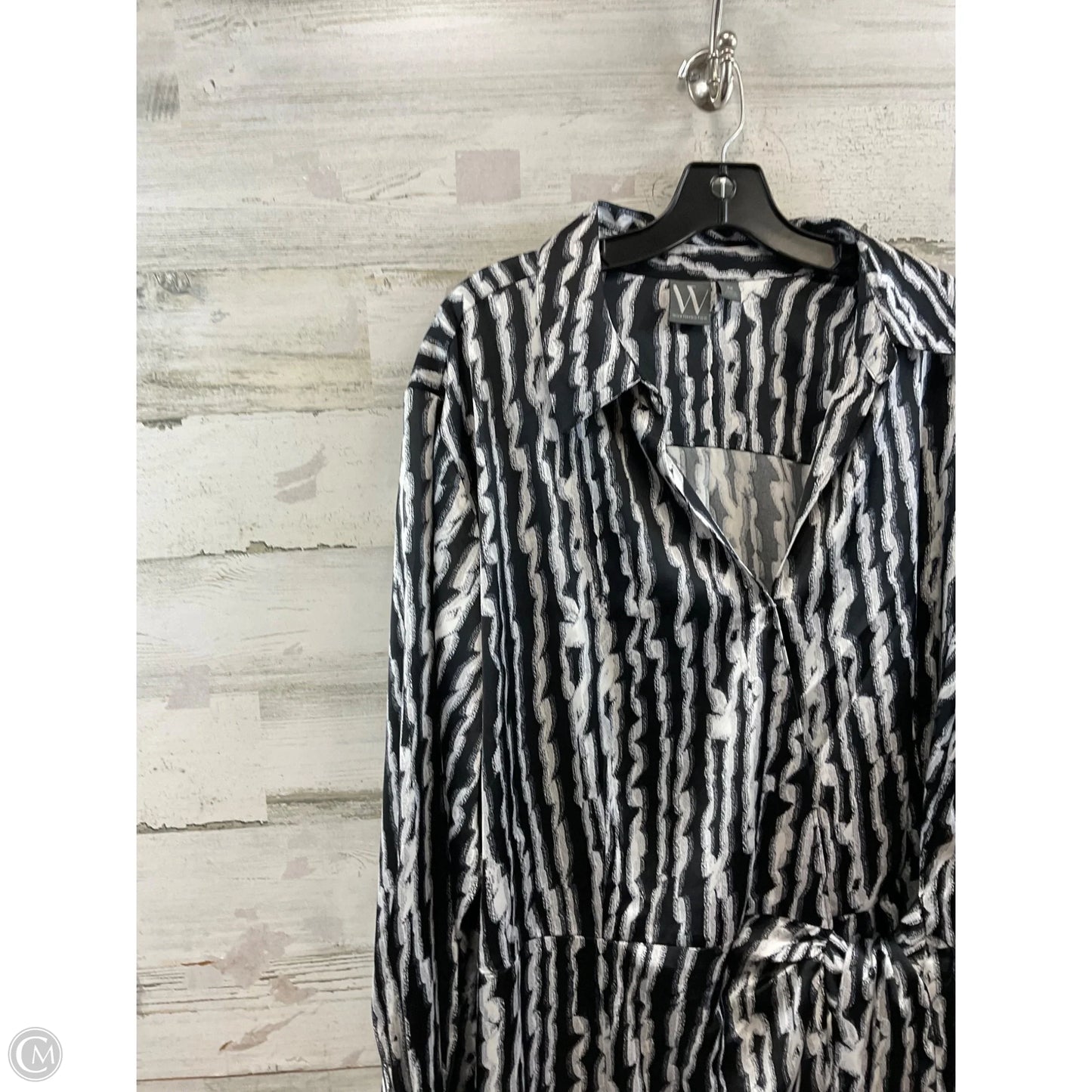 Dress Casual Midi By Worthington In Black & White, Size: 2x