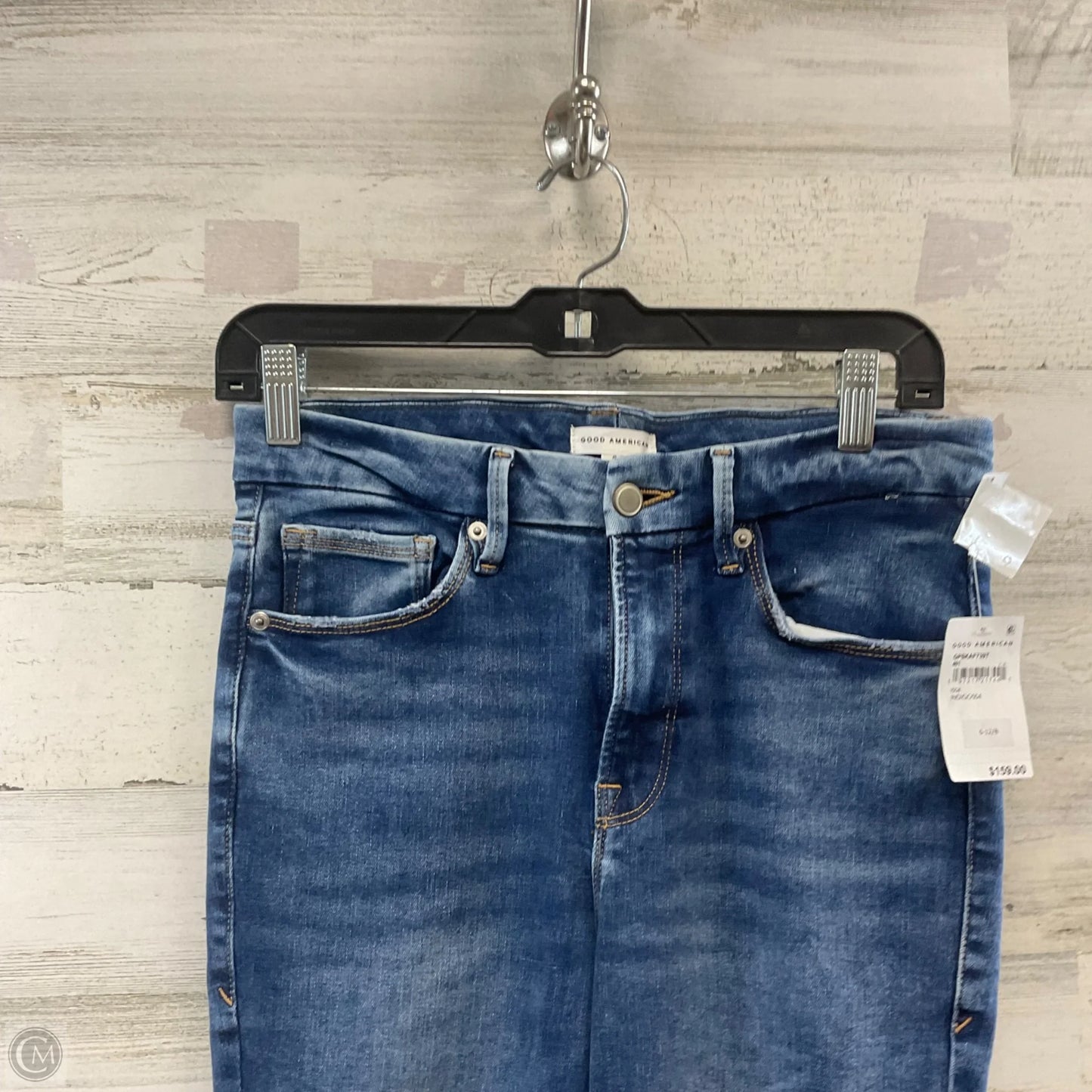 Jeans Skinny By Good American In Blue Denim, Size: 6