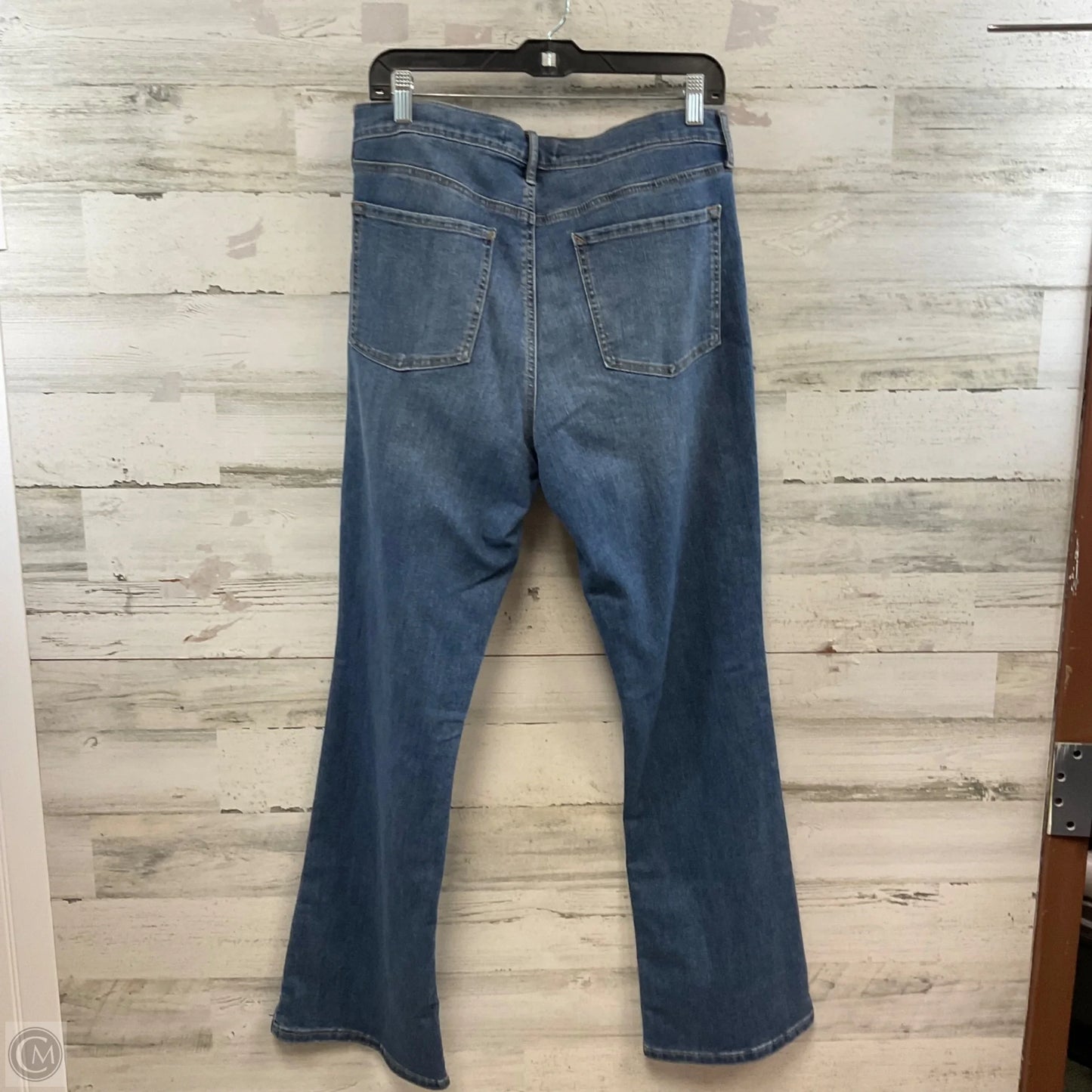 Jeans Flared By Vintage America In Blue Denim, Size: 12