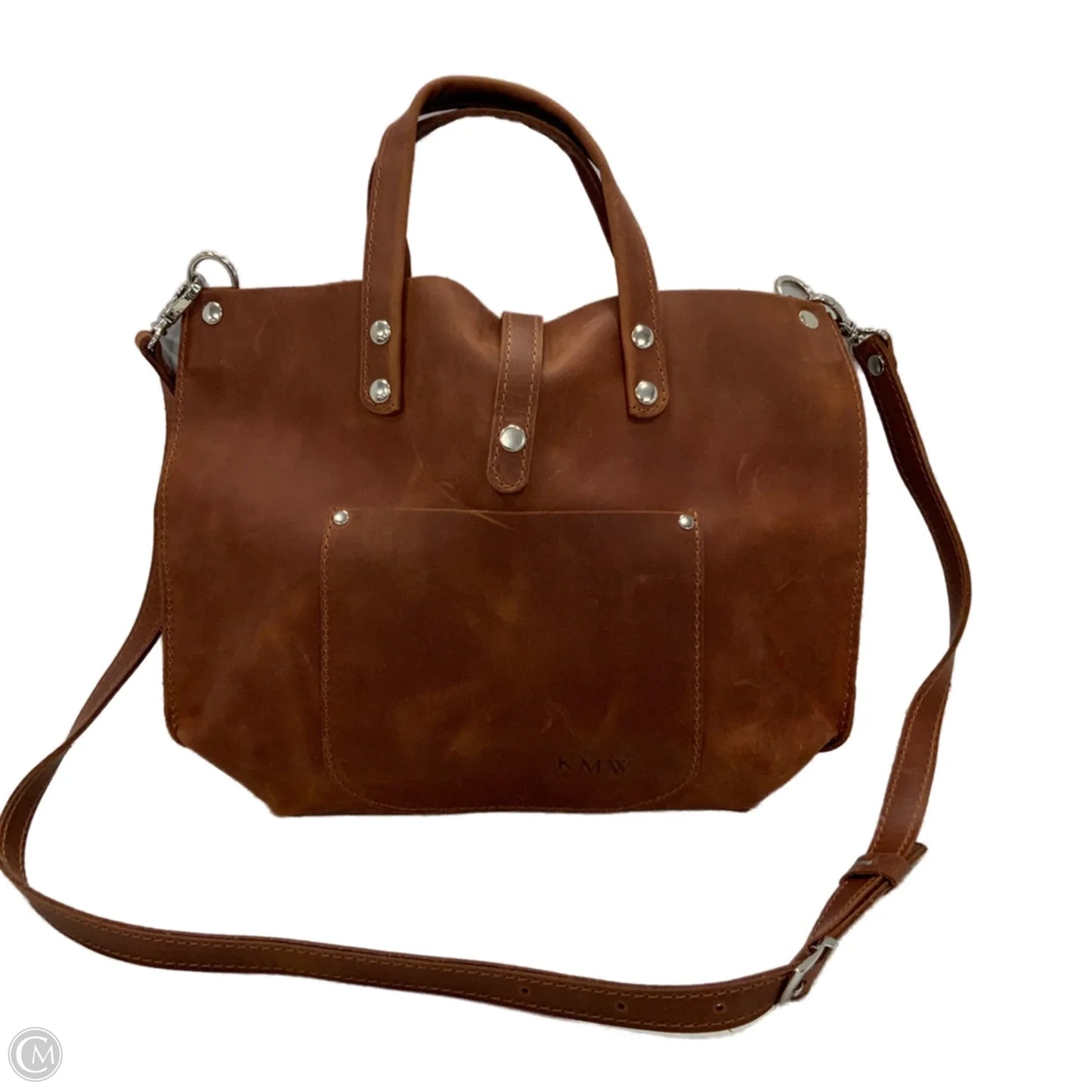 Handbag Leather By Clothes Mentor, Size: Medium