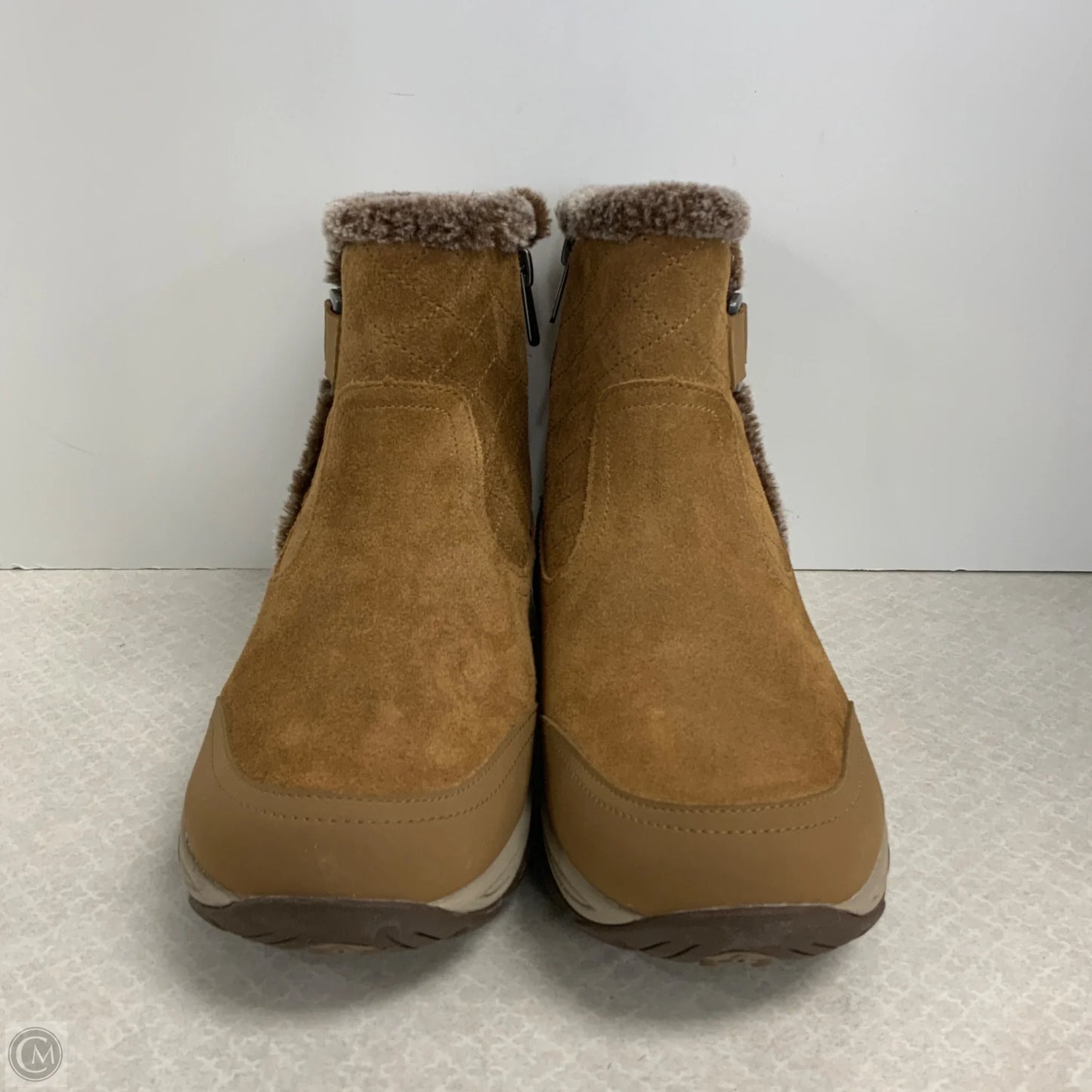 Boots Ankle Flats By Easy Spirit In Brown, Size: 9