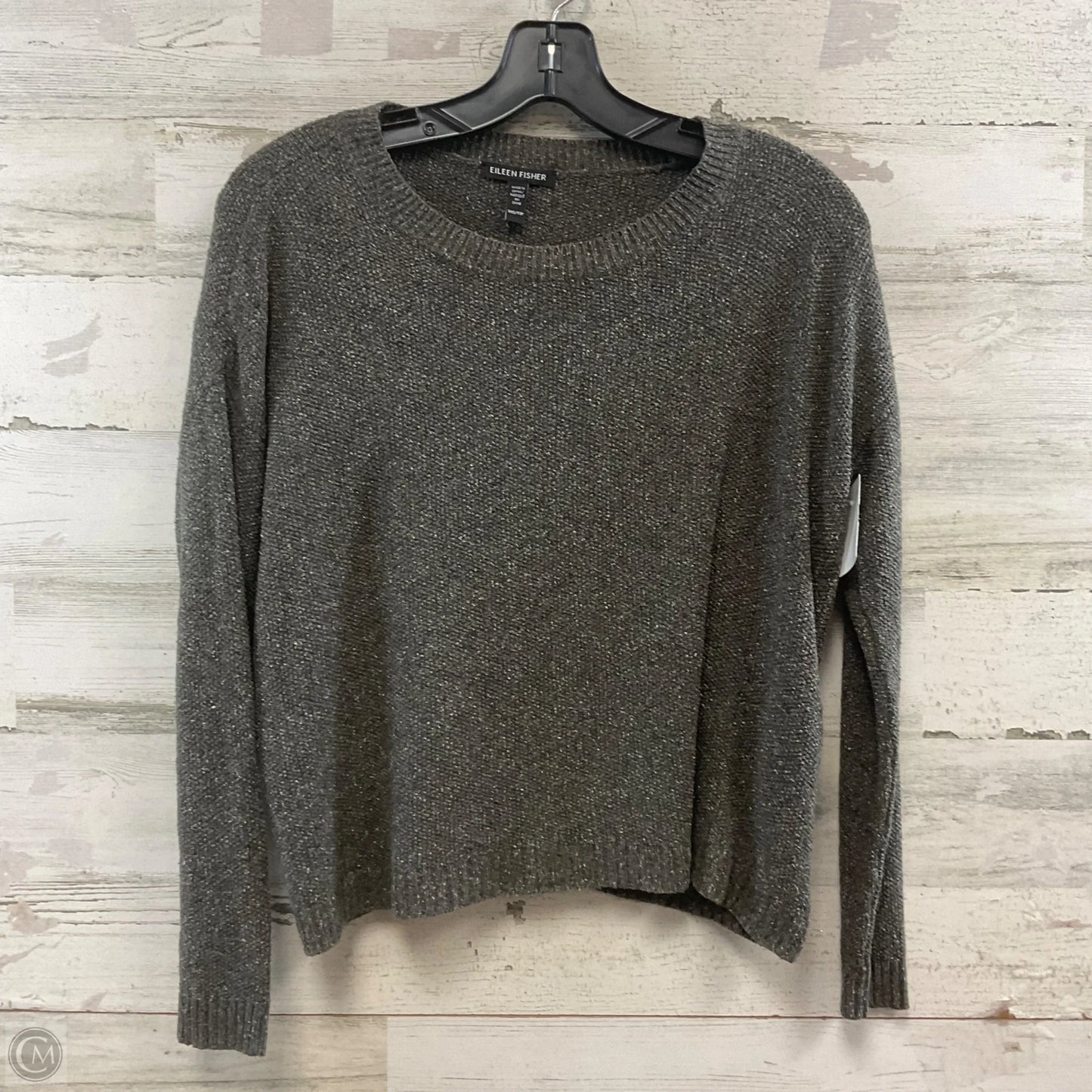 Top Long Sleeve By Eileen Fisher In Grey, Size: Xxs