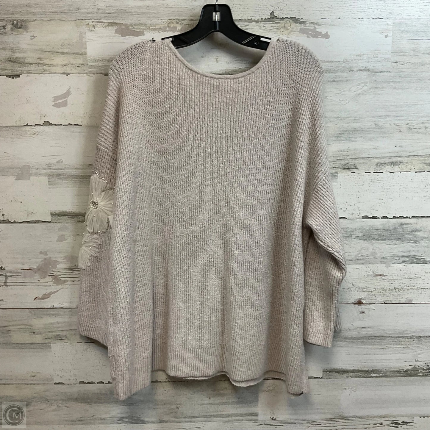 Sweater By Chicos In Beige, Size: Xl