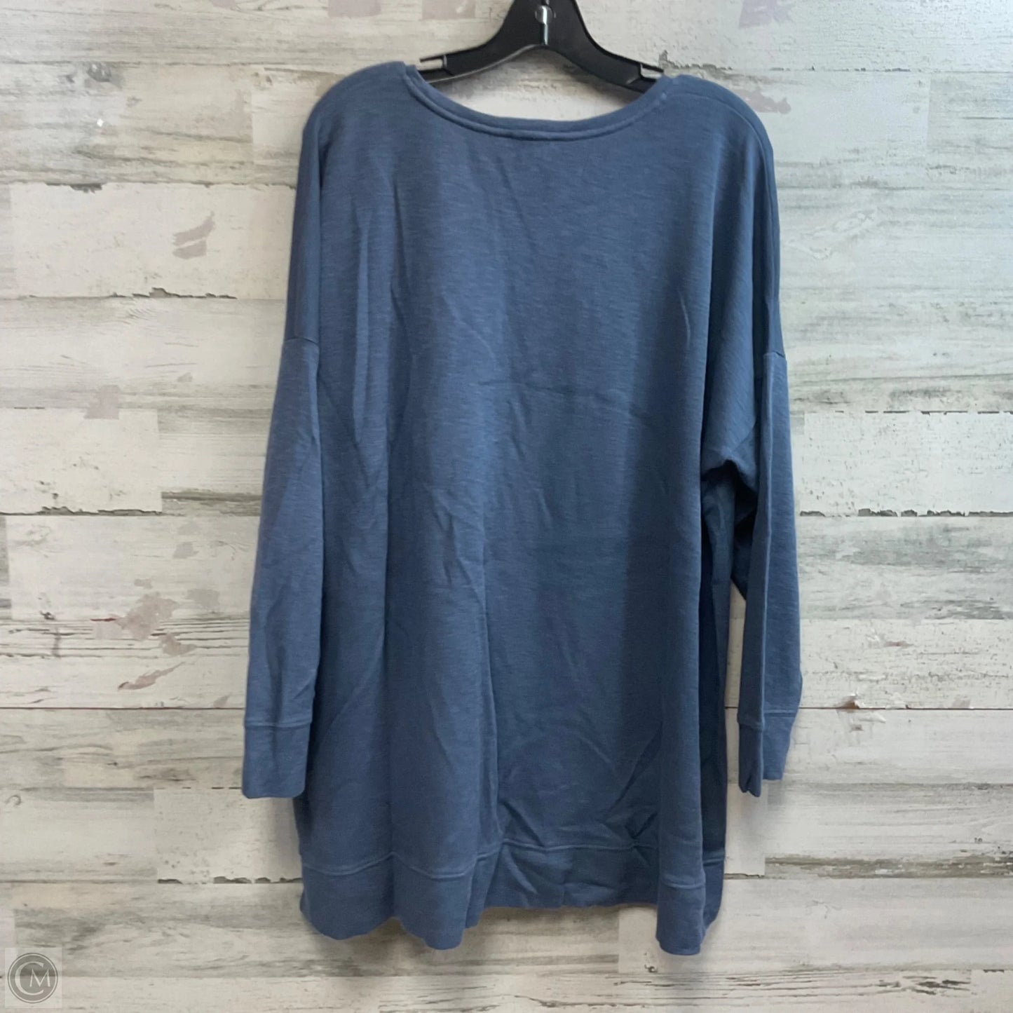 Top 3/4 Sleeve By Eileen Fisher In Blue, Size: 1x