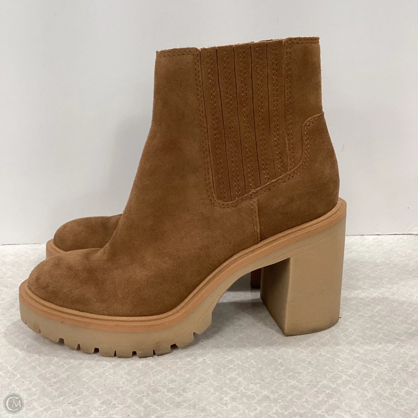 Boots Ankle Heels By Dolce Vita In Brown, Size: 7