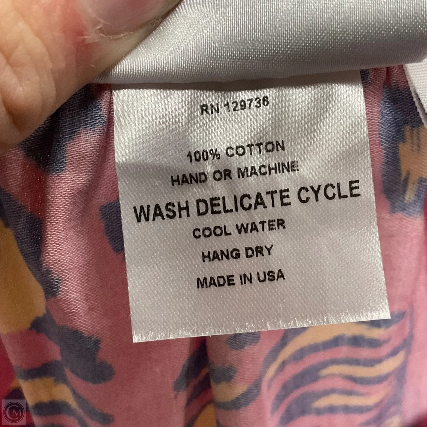 Blouse Long Sleeve By FINLEY In Pink, Size: M