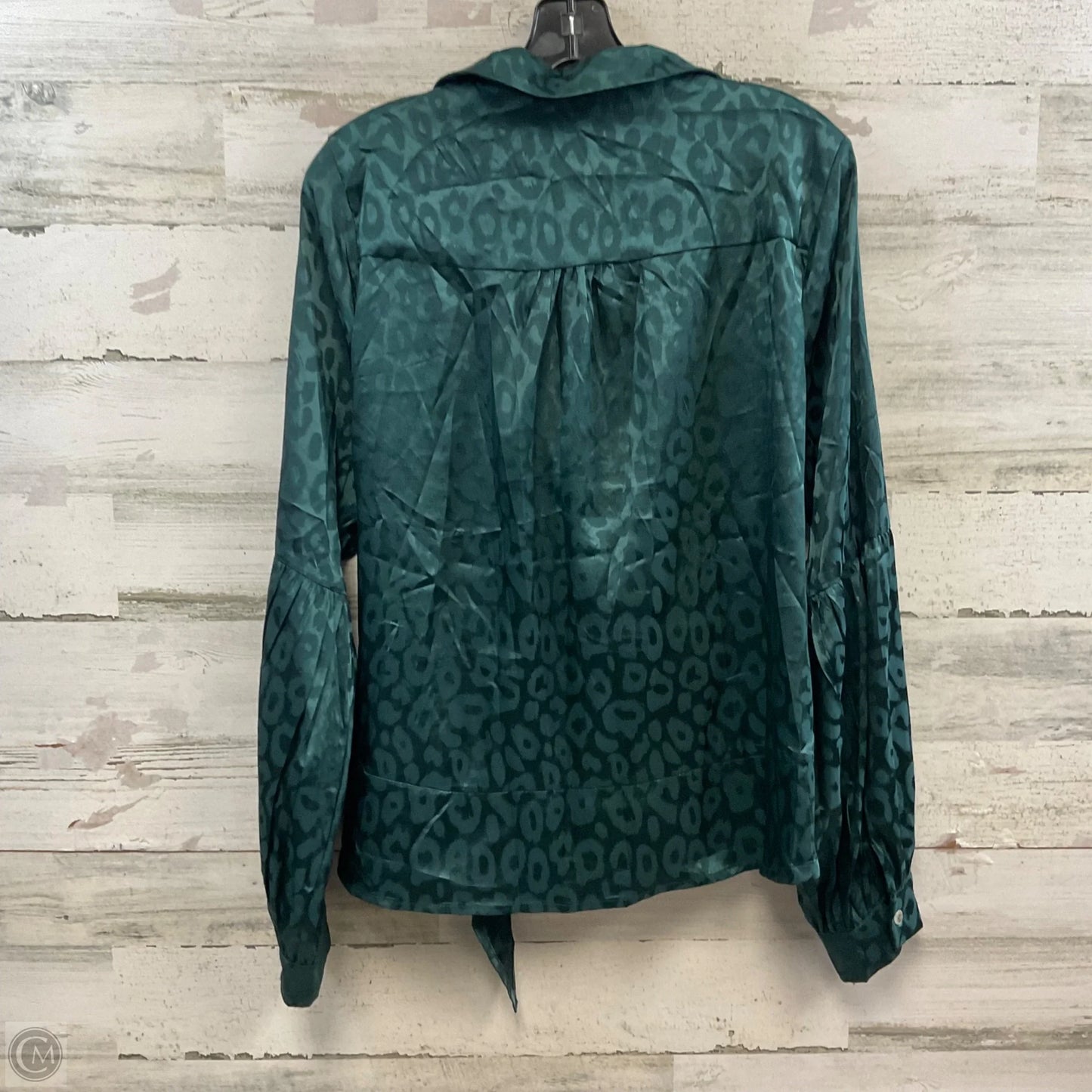 Top Long Sleeve By Andree By Unit In Green, Size: L