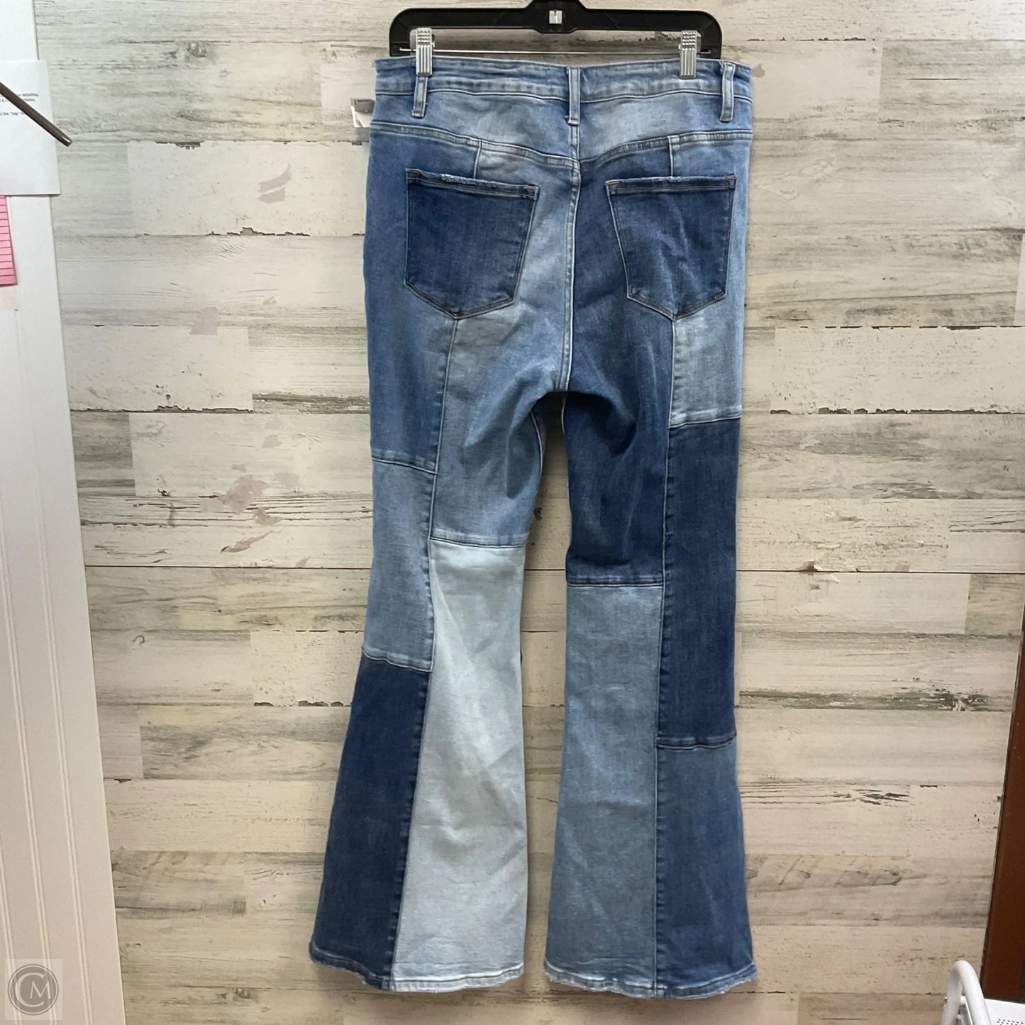 Jeans Flared By Vervet In Blue Denim, Size: 12