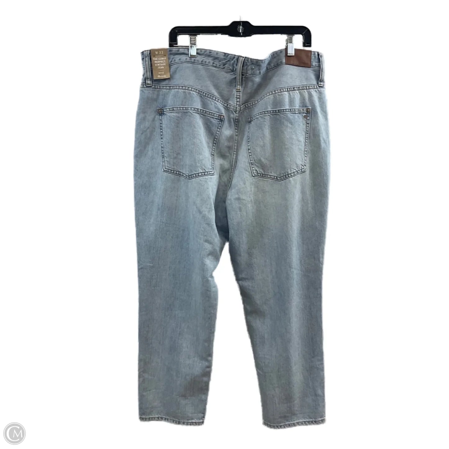 Jeans Straight By Madewell In Blue Denim, Size: 16