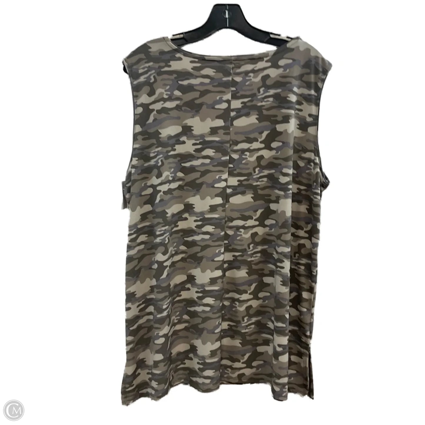 Top Sleeveless By Zenana Outfitters In Animal Print, Size: 2x
