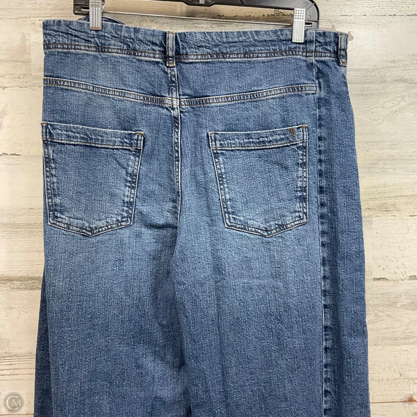 Jeans Wide Leg By Pilcro In Blue Denim, Size: 14