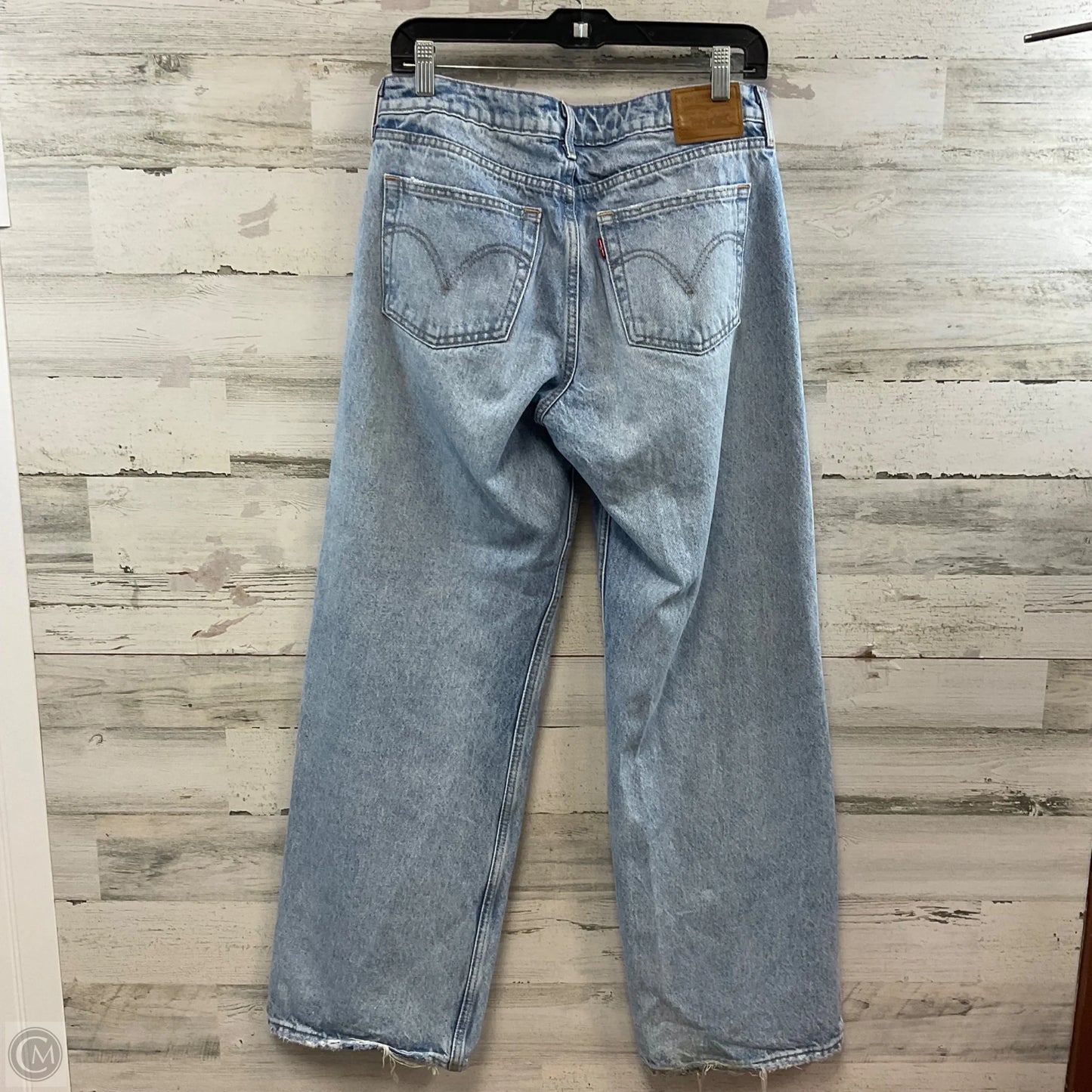 Jeans Wide Leg By Levis In Blue Denim, Size: 10