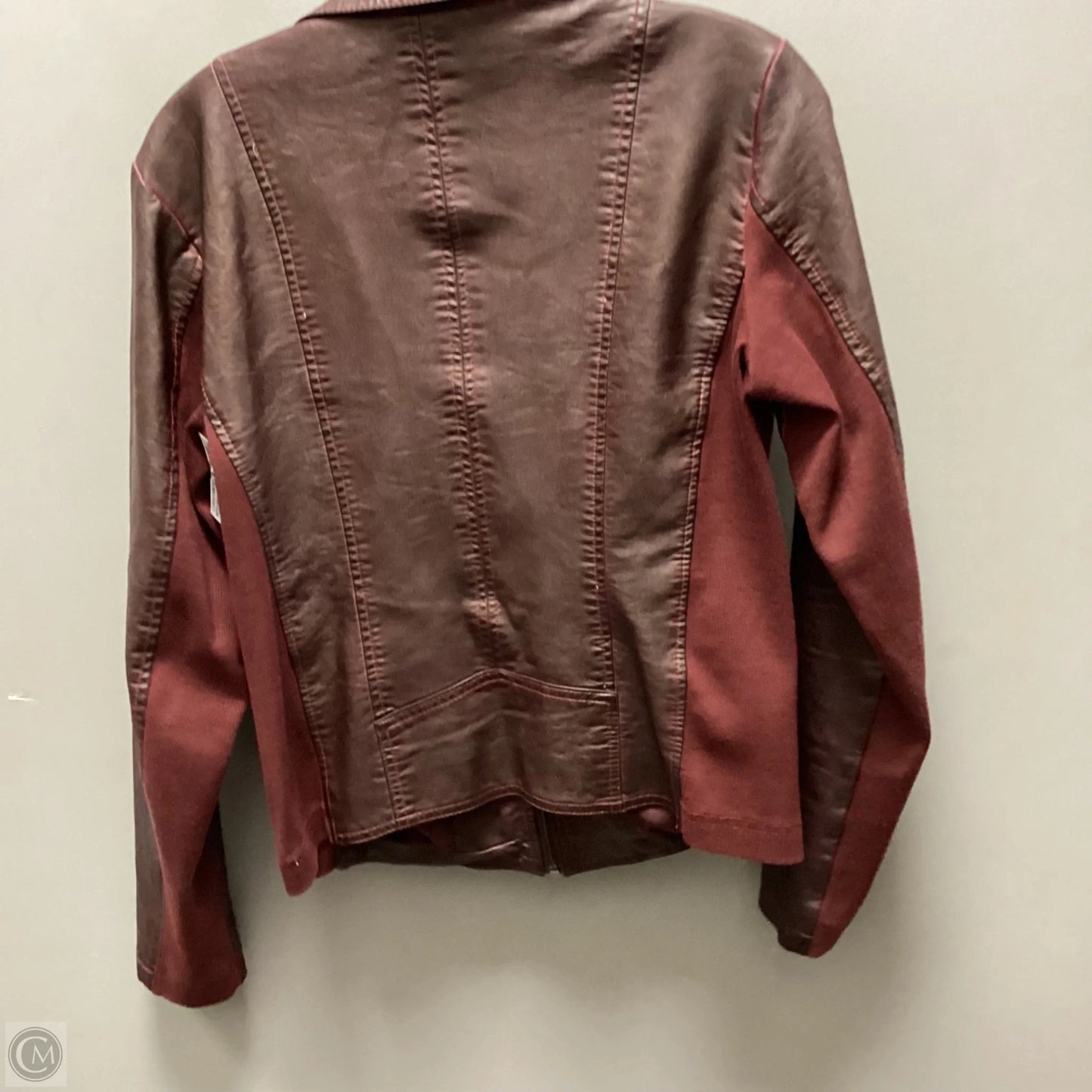 Jacket Moto By Maurices In Red, Size: M