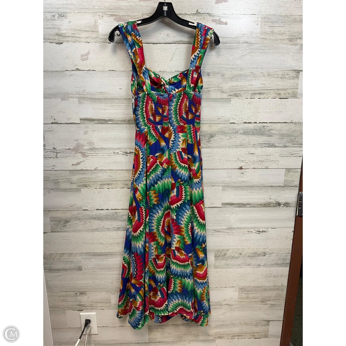 Dress Casual Maxi By Farm Rio In Blue & Green, Size: S