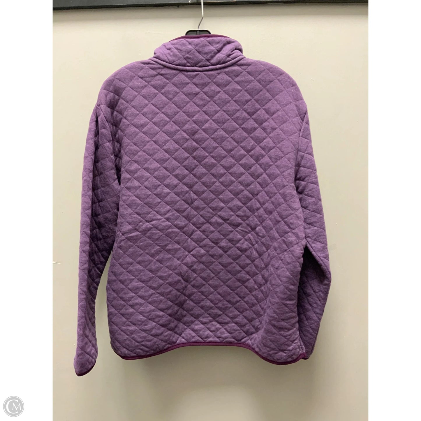 Sweatshirt Collar By Eddie Bauer In Purple, Size: Xl