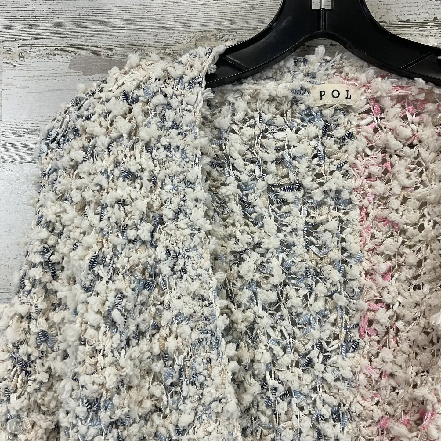 Sweater Cardigan By Pol In Cream, Size: M