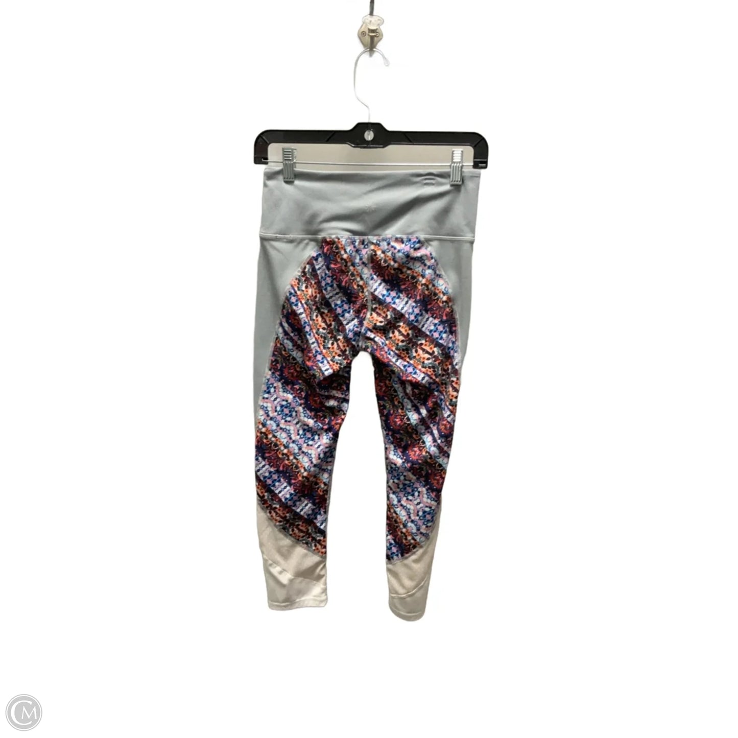 Athletic Leggings By Athleta In Grey & Purple, Size: S