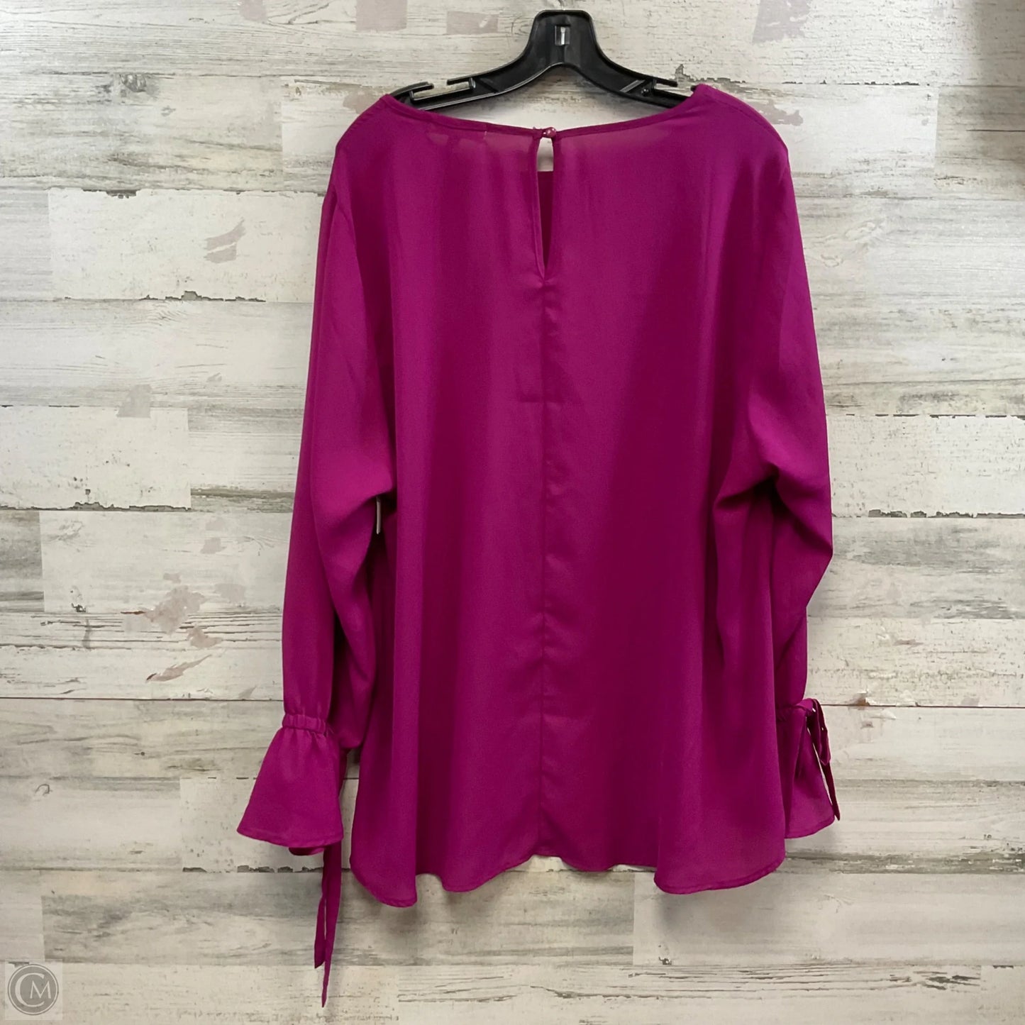 Top Long Sleeve By Pleione In Purple, Size: 2x