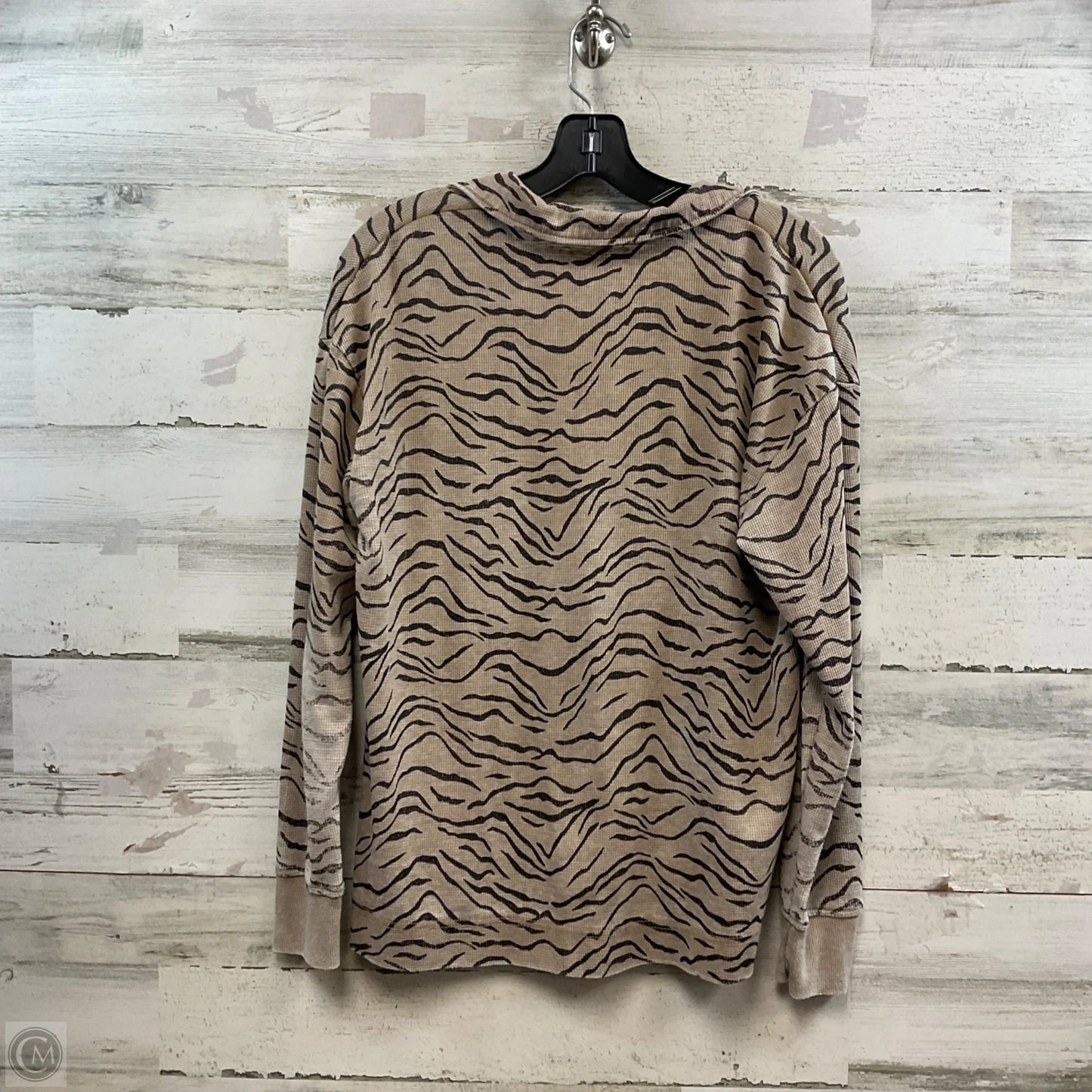 Top Long Sleeve By Jane And Delancey In Brown, Size: M