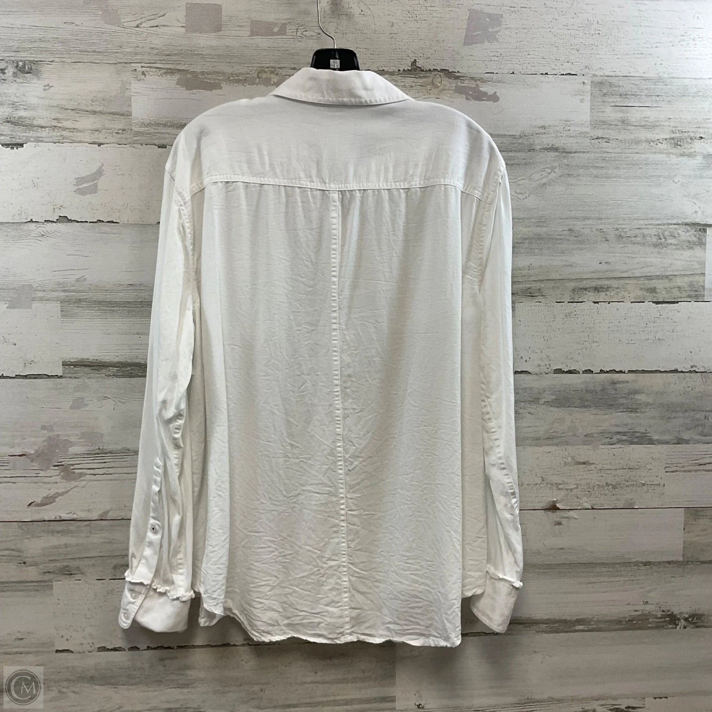 Blouse Long Sleeve By Crown And Ivy In White, Size: L