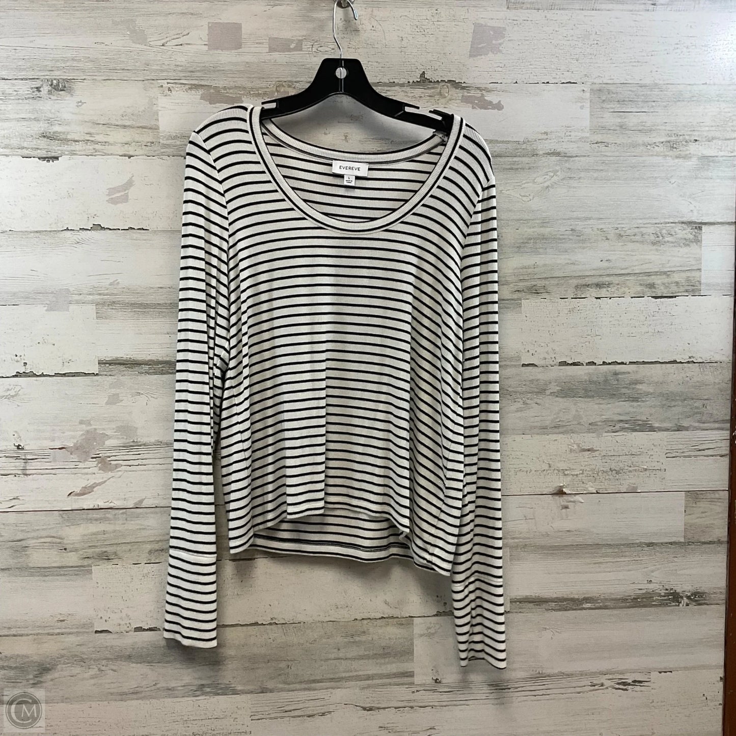 Top Long Sleeve By Evereve In White, Size: L