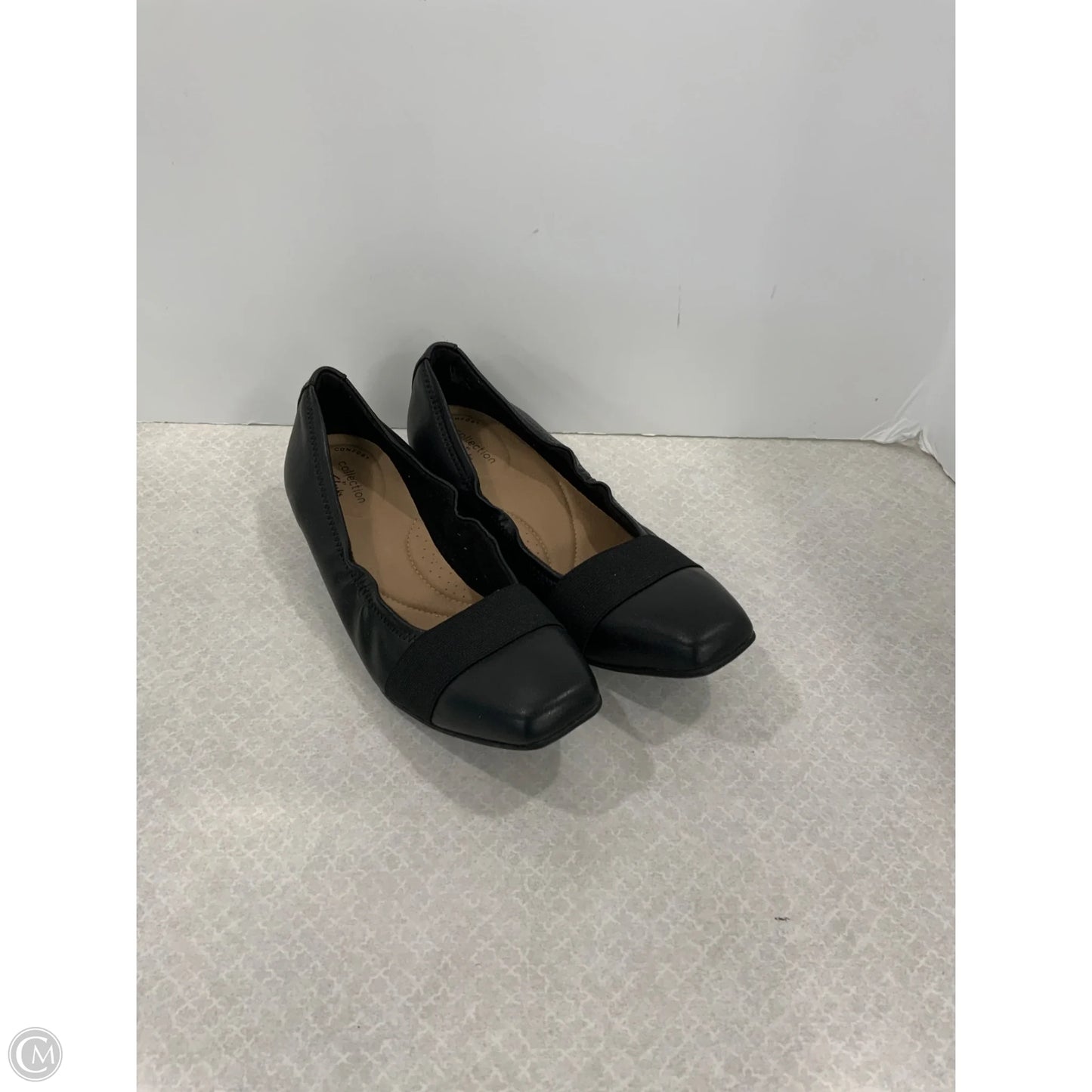 Shoes Flats By Clarks In Black, Size: 7.5