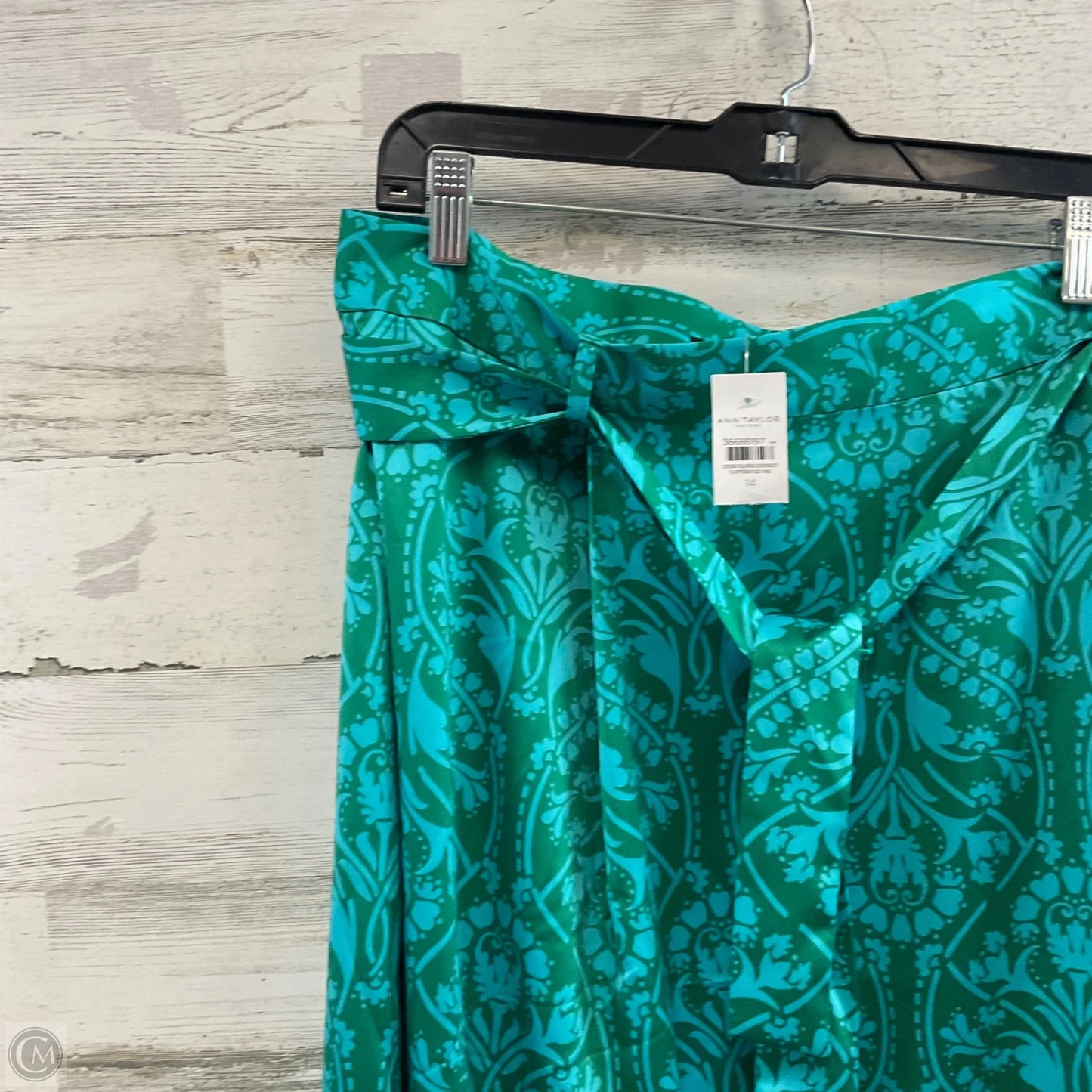 Skirt Maxi By Ann Taylor In Green, Size: L