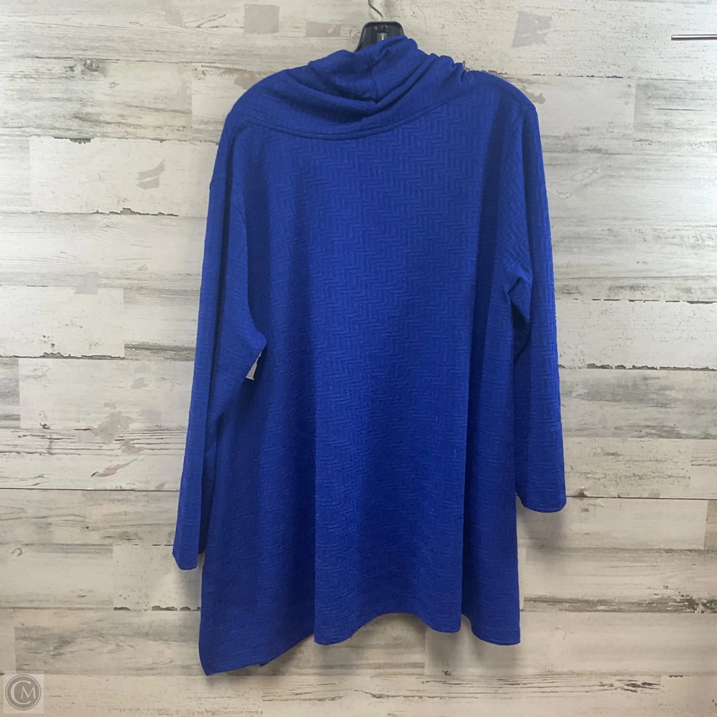 Tunic Long Sleeve By Ali Miles In Blue, Size: Xl