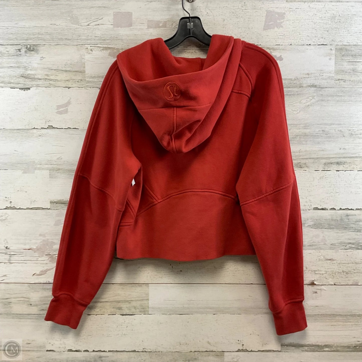 Athletic Jacket By Lululemon In Orange, Size: Xs