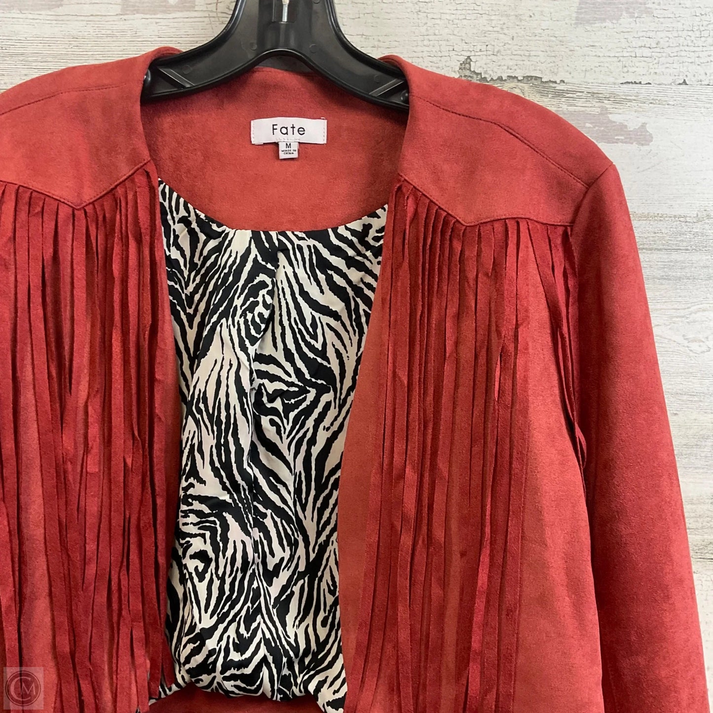 Jacket Other By Fate In Red, Size: M