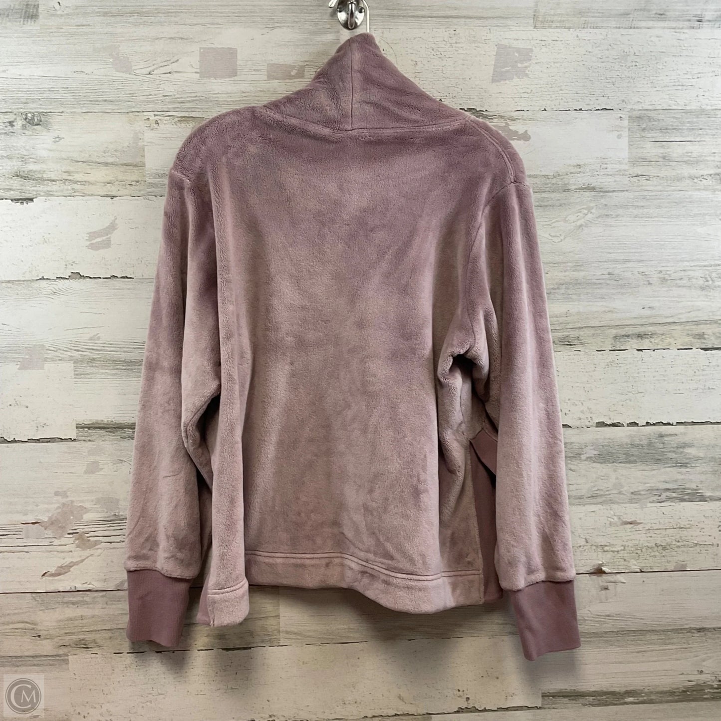 Athletic Top Long Sleeve Collar By Athleta In Purple, Size: M