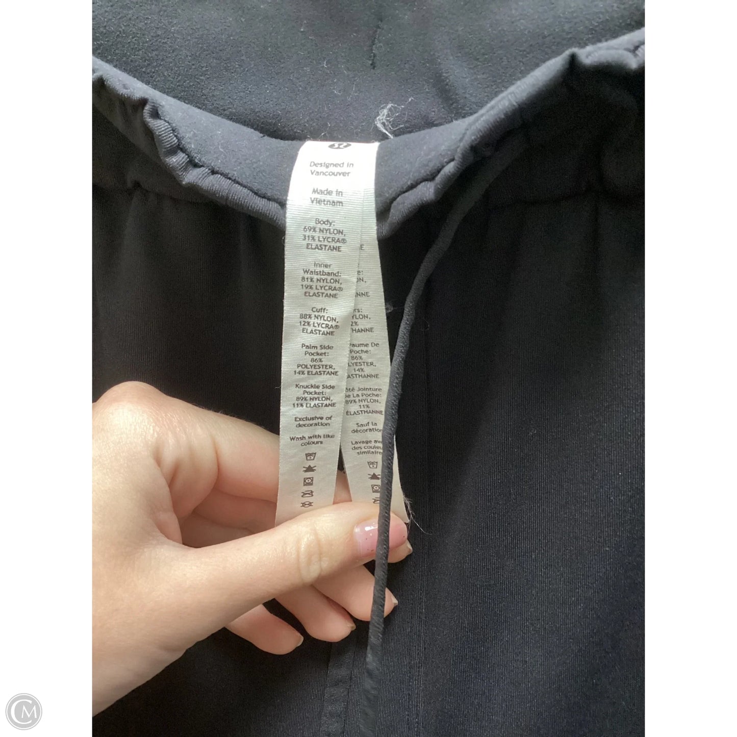Athletic Pants By Lululemon In Black, Size: M