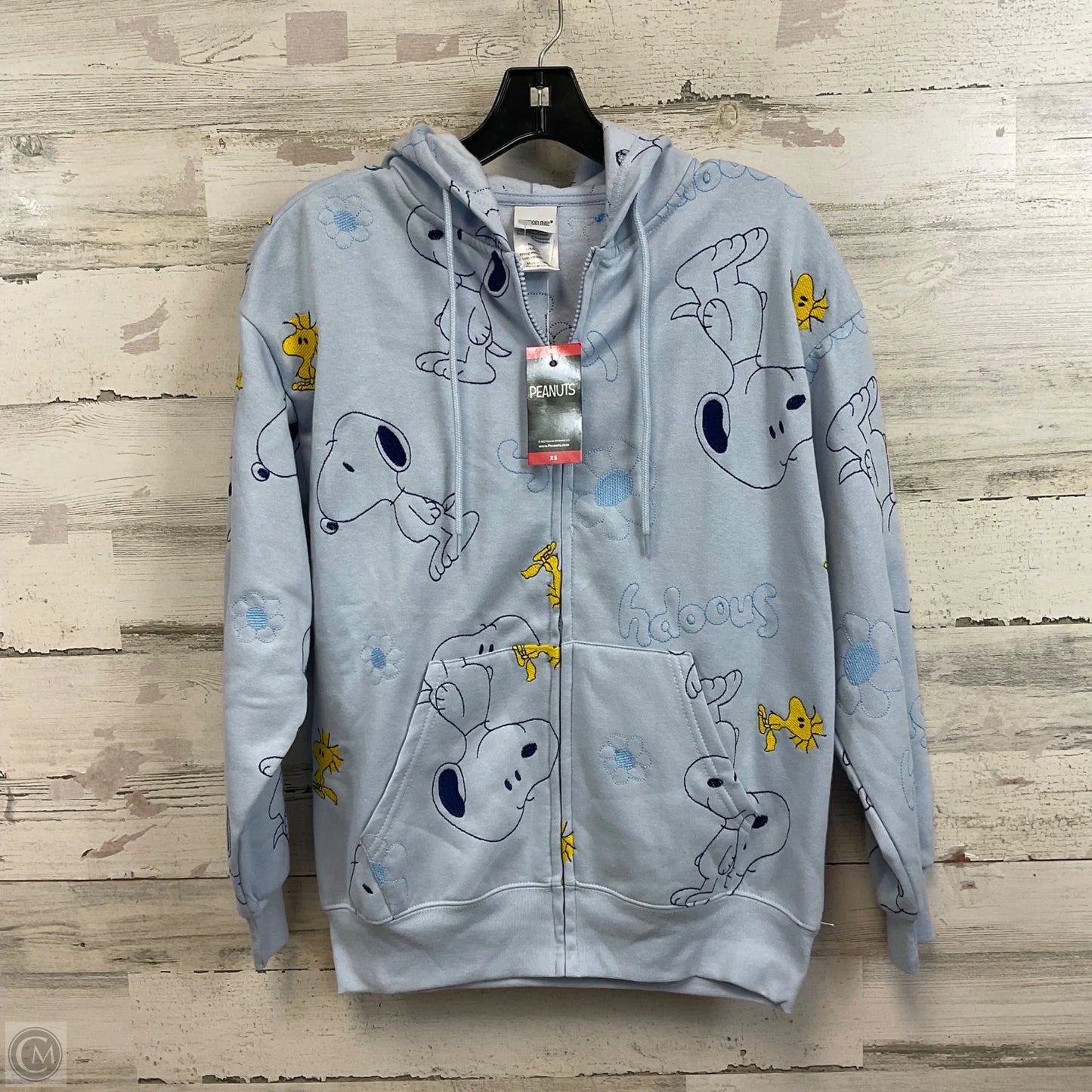 Sweatshirt Hoodie By Peanuts In Blue, Size: Xs