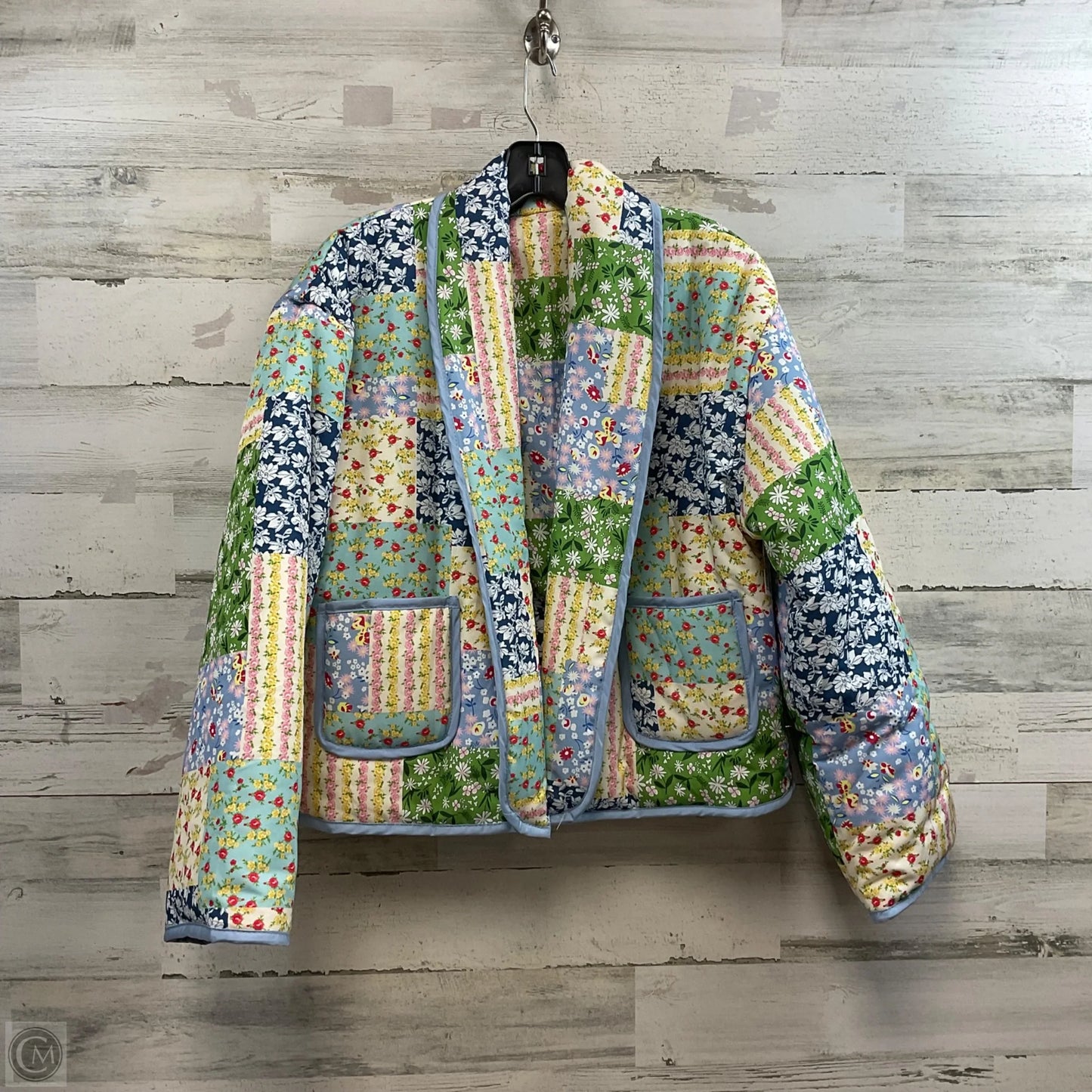 Jacket Puffer & Quilted By Fashion In Yellow, Size: S