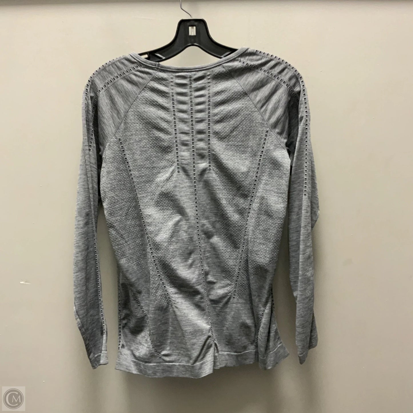 Athletic Top Long Sleeve Crewneck By Athleta In Grey, Size: S