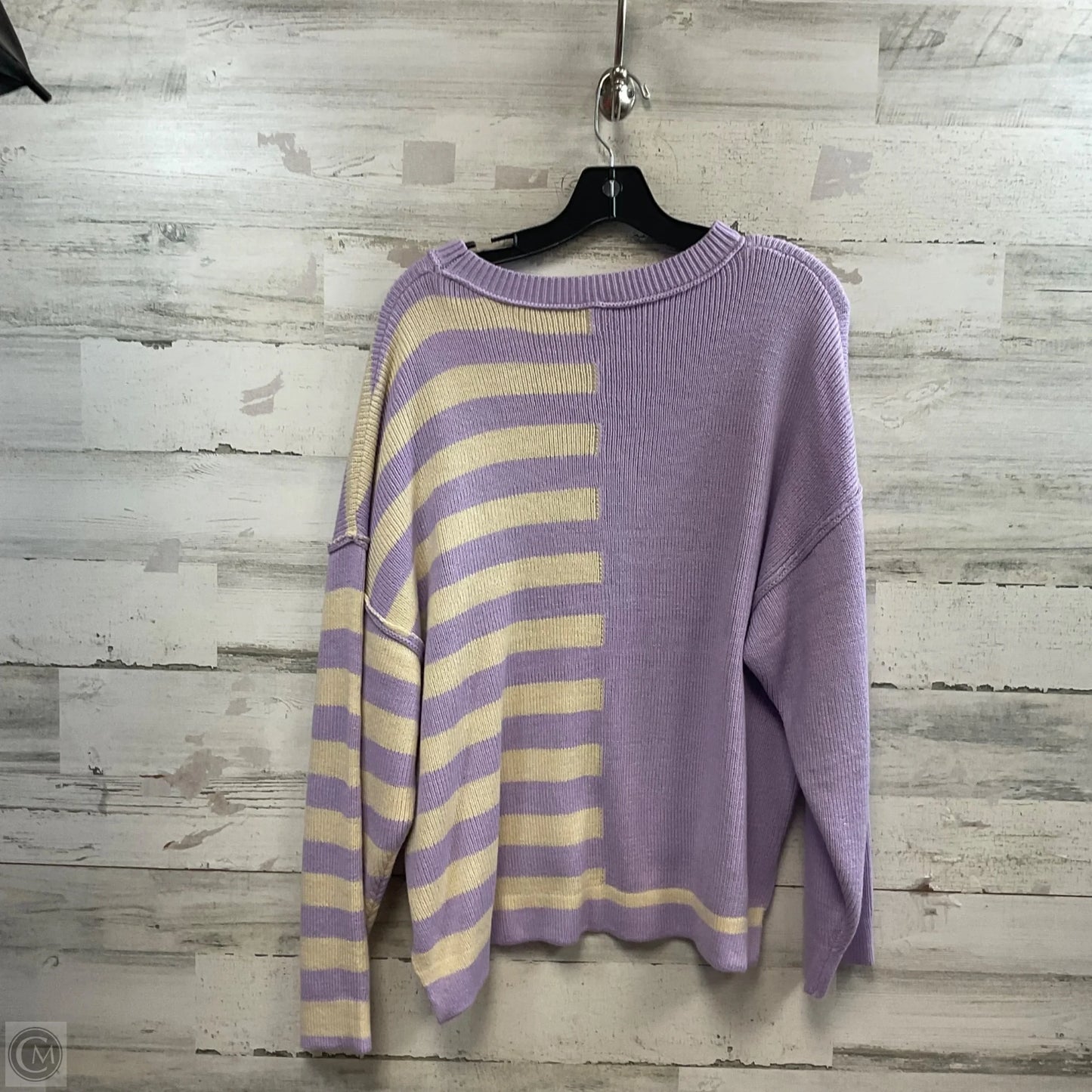Sweater By Wishlist In Purple & White, Size: S