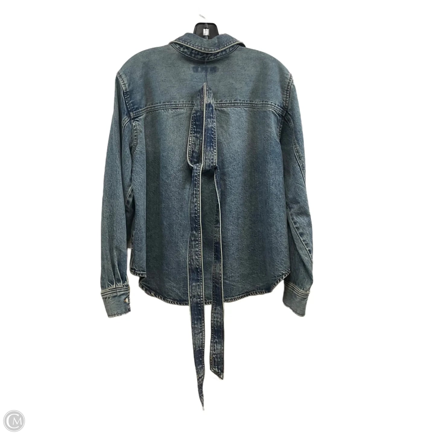 Jacket Denim By Loft In Blue Denim, Size: M