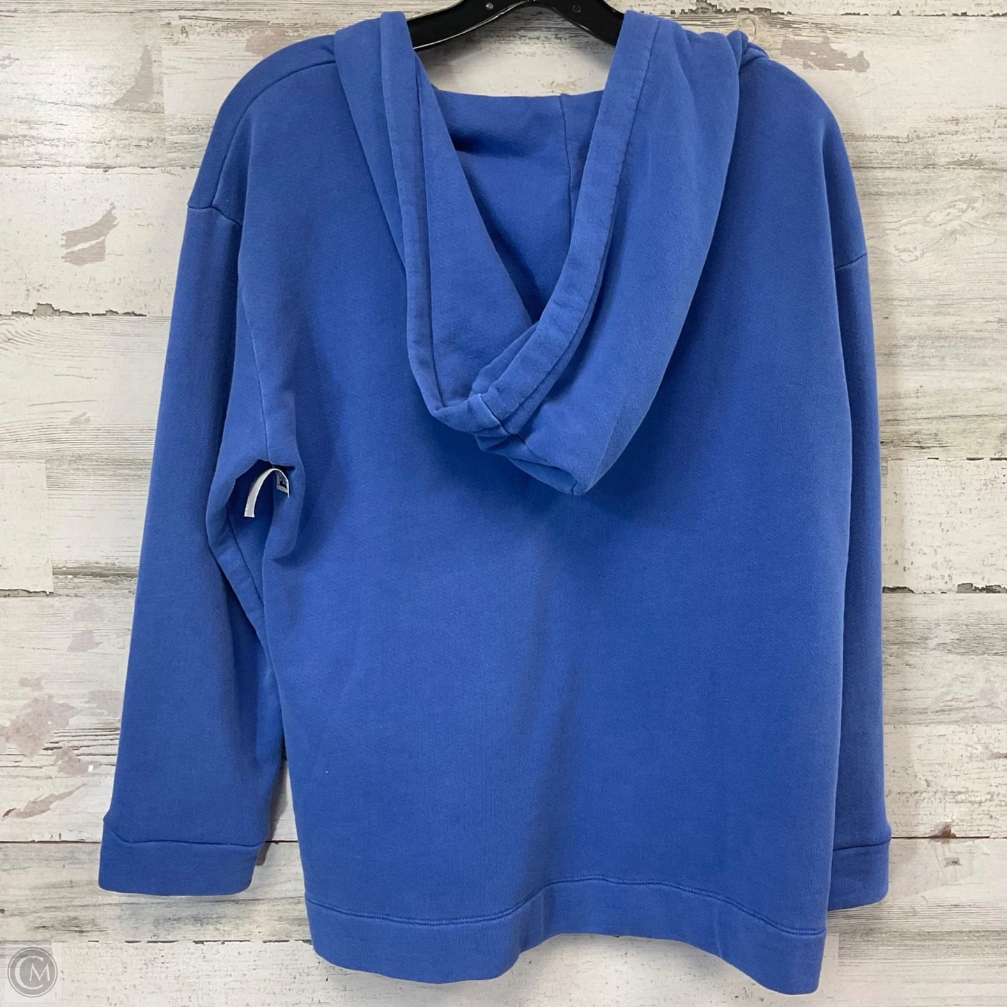 Sweatshirt Hoodie By Talbots In Blue, Size: L