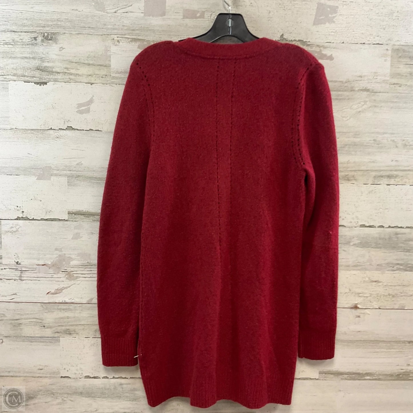 Sweater Cardigan By White House Black Market In Red, Size: L