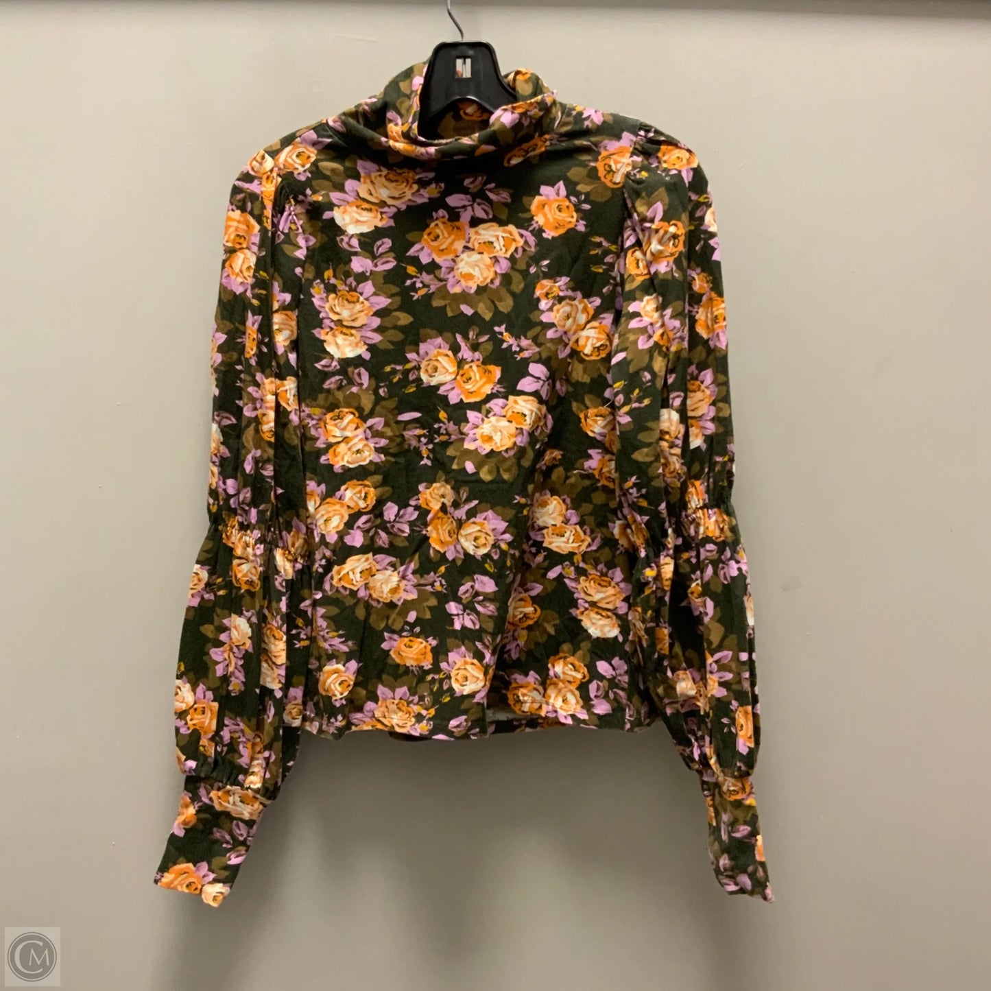 Top Long Sleeve By Anthropologie In Green, Size: S