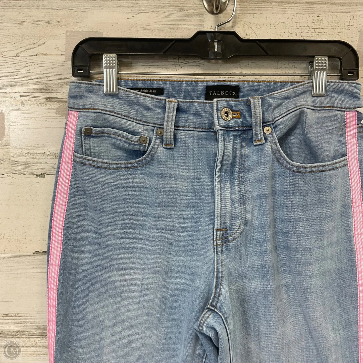 Jeans Straight By Talbots In Blue Denim, Size: 2