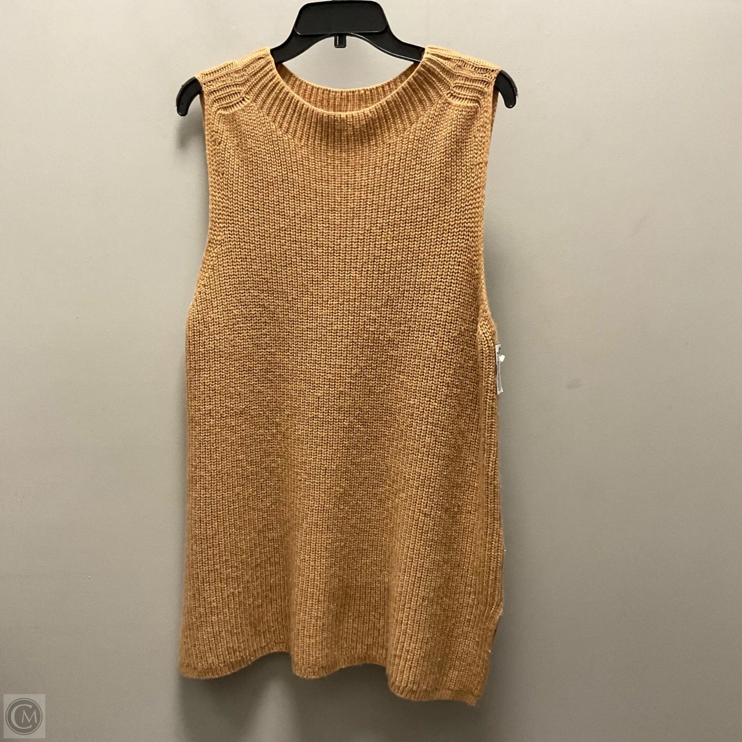 Vest Sweater By Soft Surroundings In Tan, Size: L