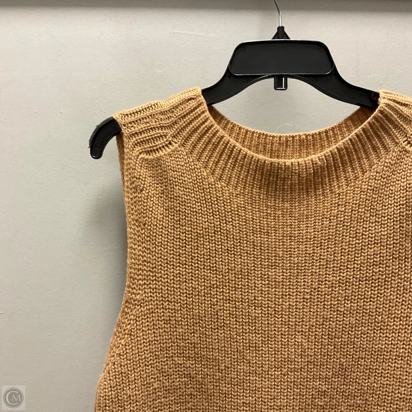 Vest Sweater By Soft Surroundings In Tan, Size: L