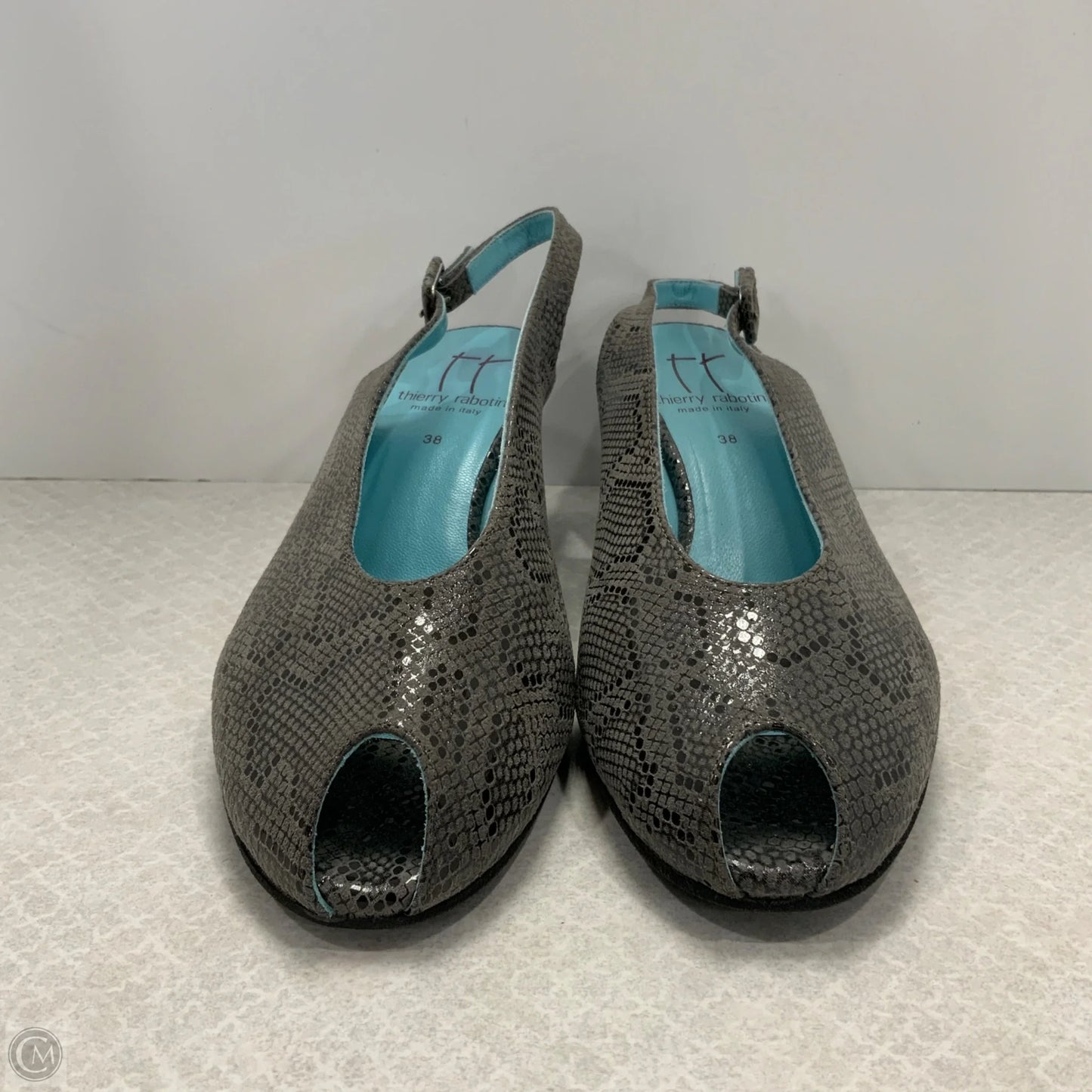 Sandals Heels Wedge By Thierry Rabotin In Grey, Size: 7.5