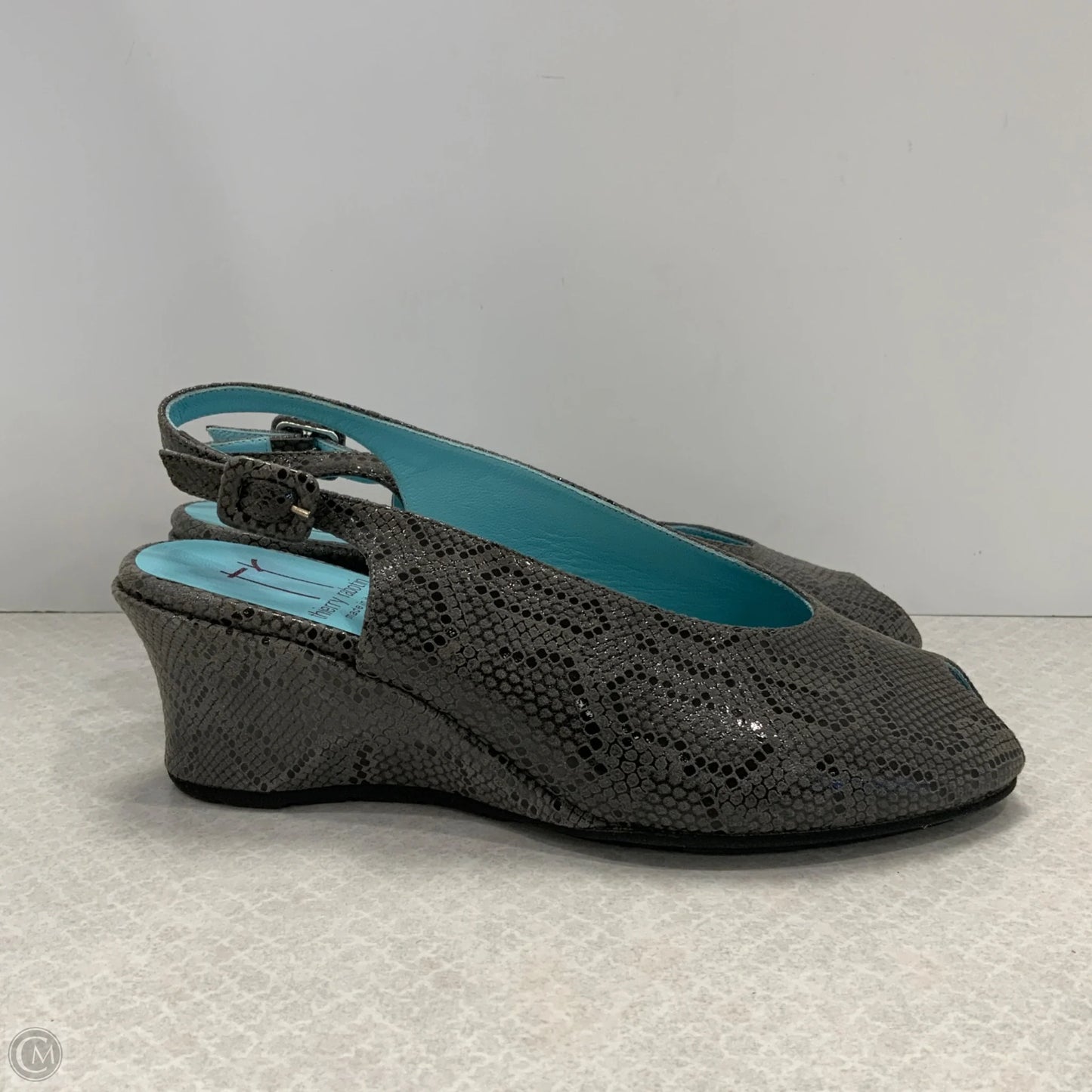 Sandals Heels Wedge By Thierry Rabotin In Grey, Size: 7.5